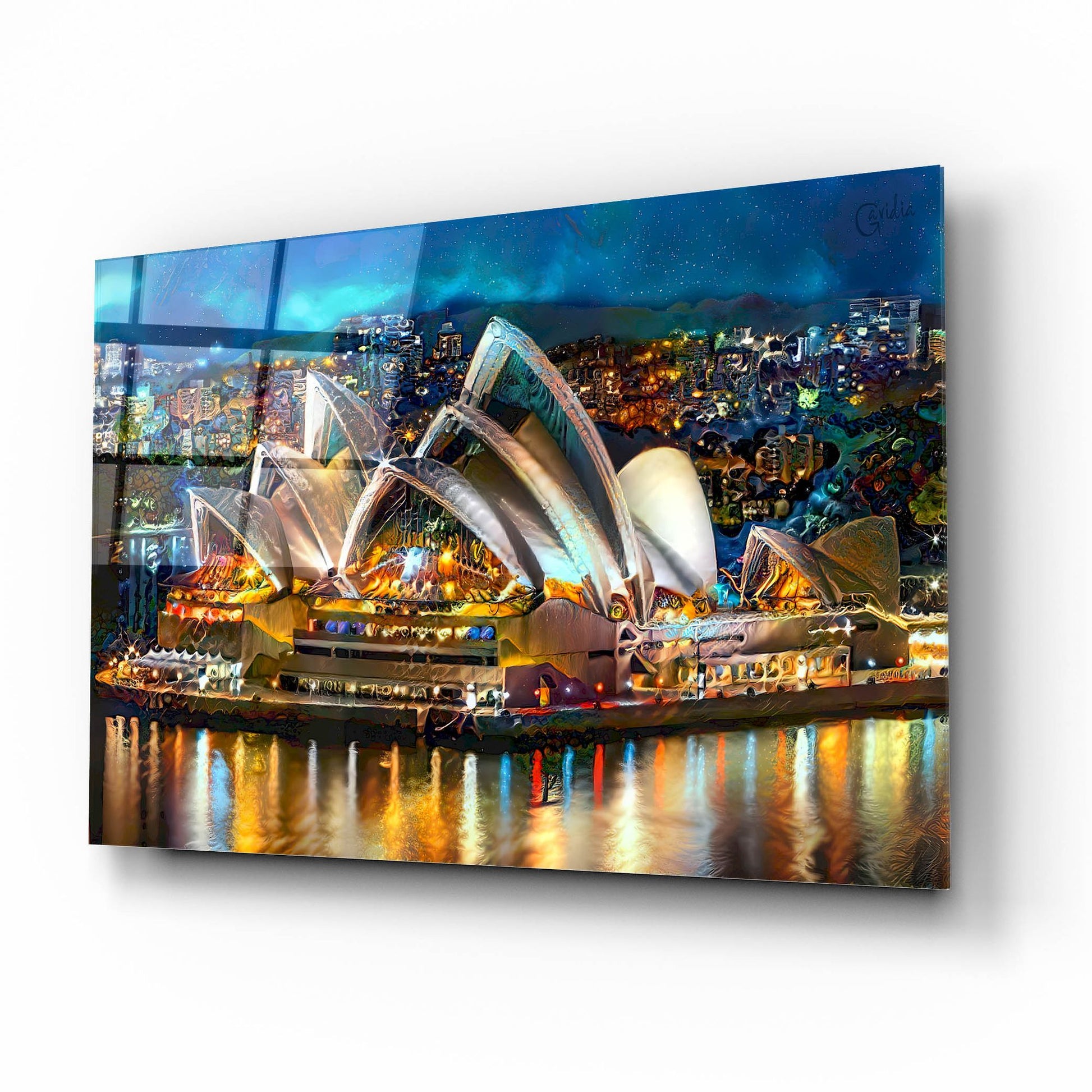 Epic Art 'Australia Sydney Opera House' by Pedro Gavidia, Acrylic Glass Wall Art,16x12