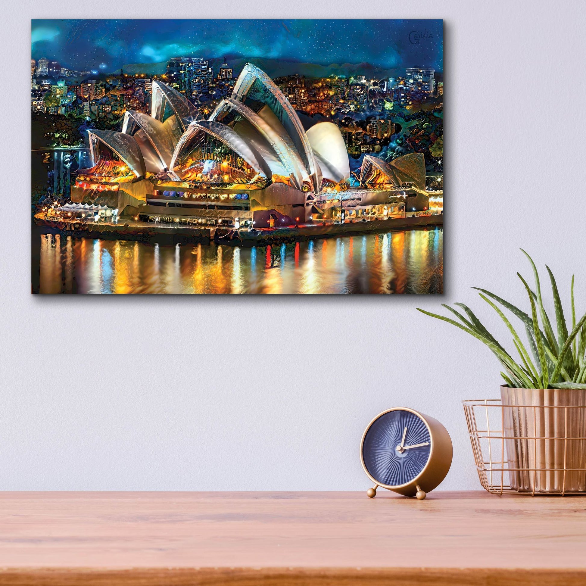 Epic Art 'Australia Sydney Opera House' by Pedro Gavidia, Acrylic Glass Wall Art,16x12