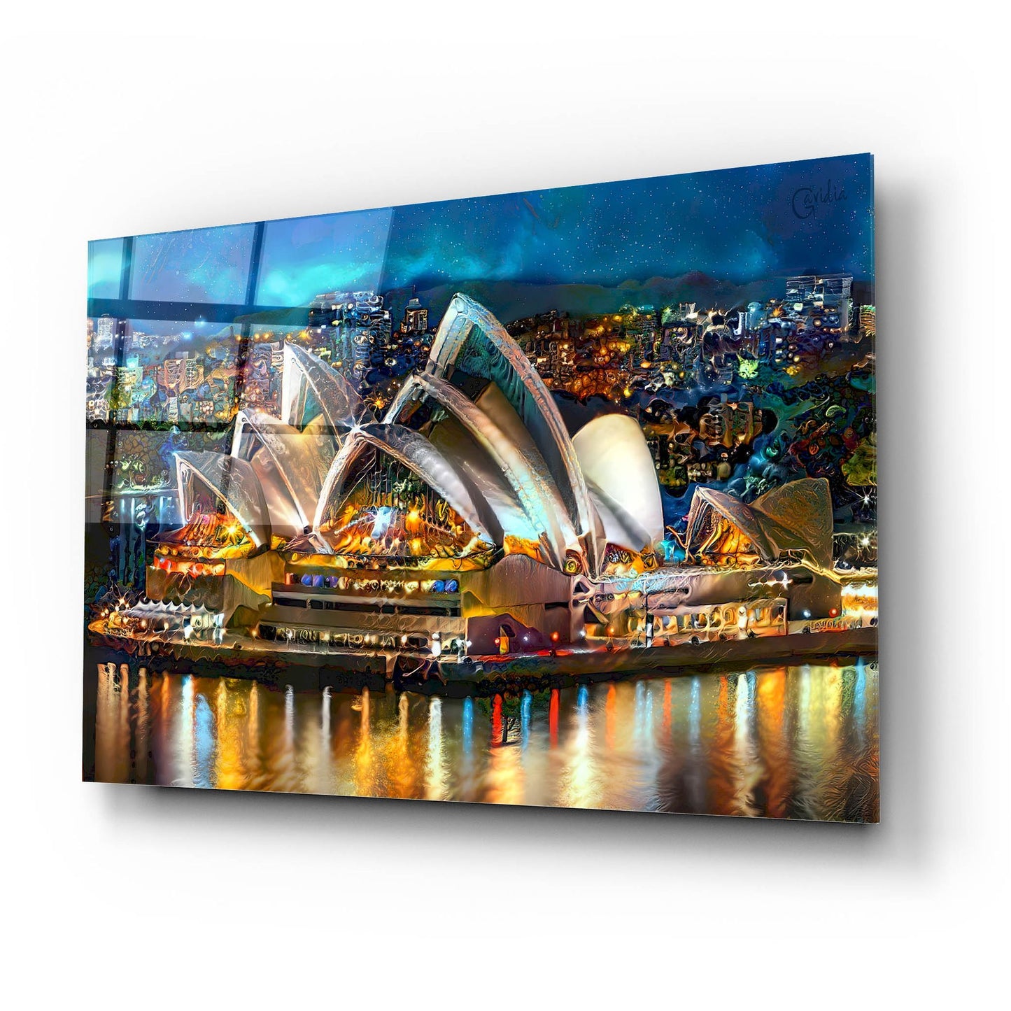 Epic Art 'Australia Sydney Opera House' by Pedro Gavidia, Acrylic Glass Wall Art,24x16