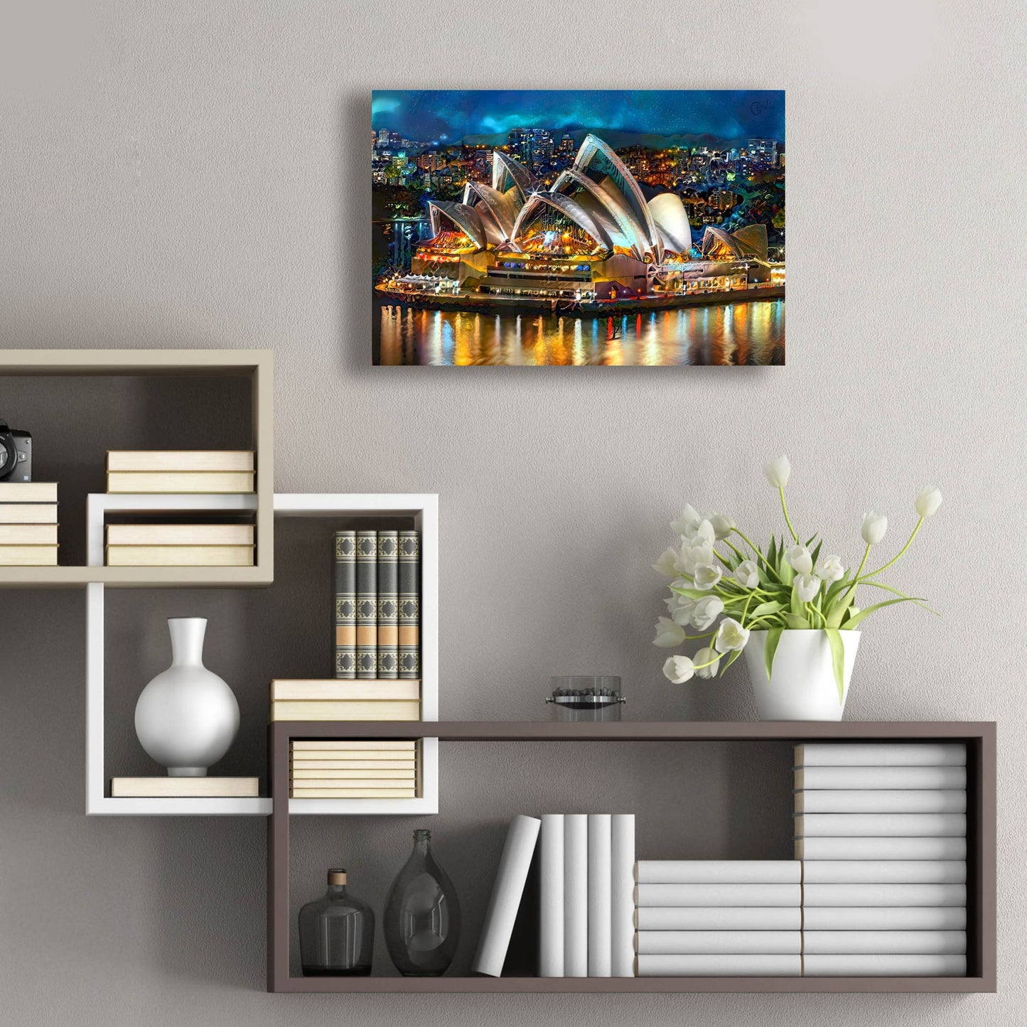 Epic Art 'Australia Sydney Opera House' by Pedro Gavidia, Acrylic Glass Wall Art,24x16