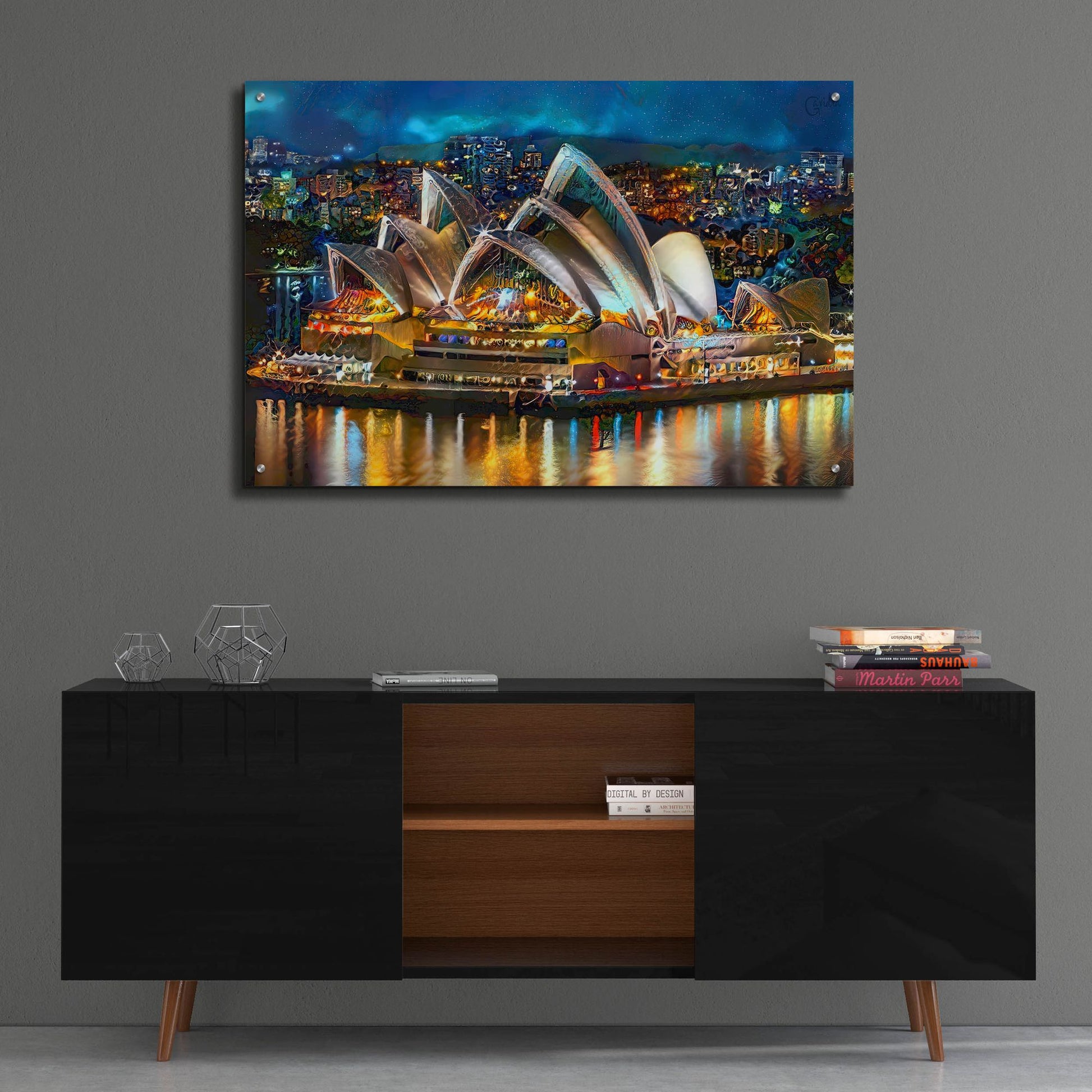 Epic Art 'Australia Sydney Opera House' by Pedro Gavidia, Acrylic Glass Wall Art,36x24