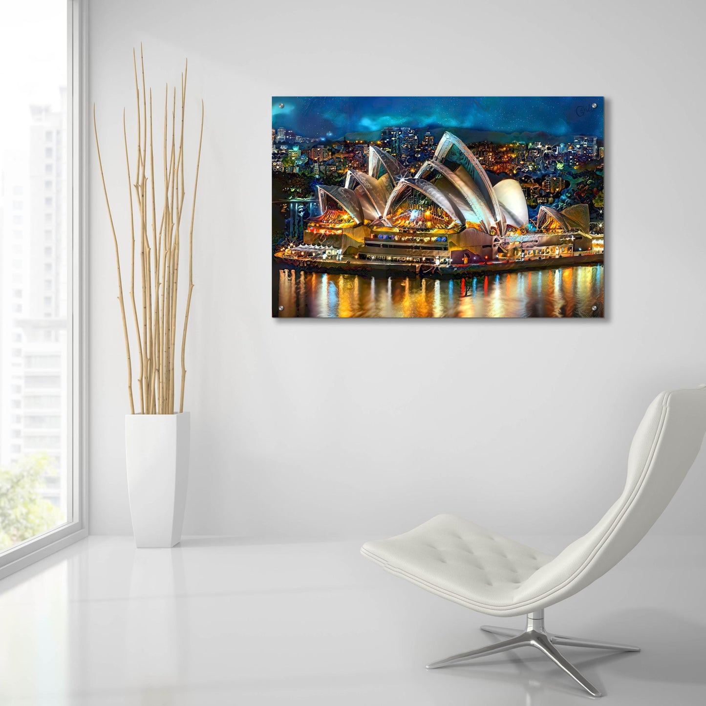 Epic Art 'Australia Sydney Opera House' by Pedro Gavidia, Acrylic Glass Wall Art,36x24