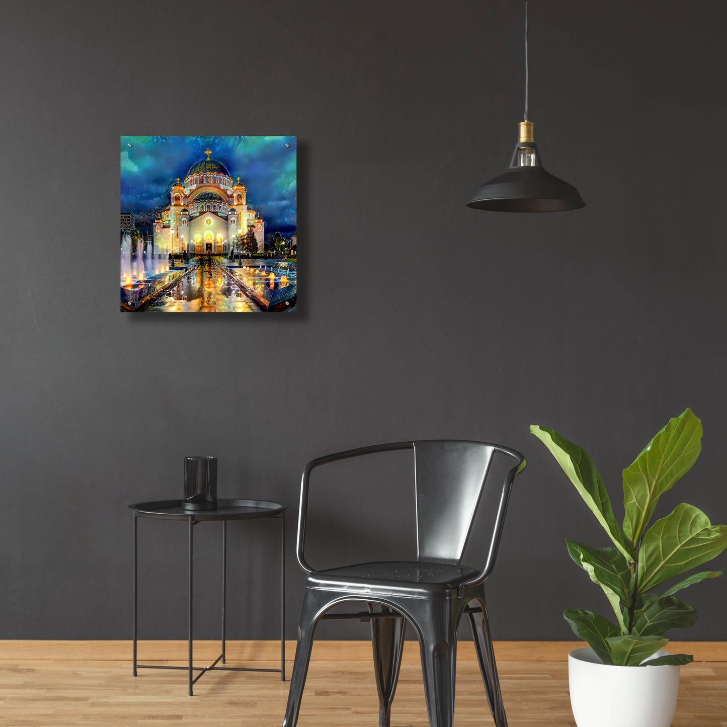 Epic Art 'Belgrade Serbia Saint Sava Temple' by Pedro Gavidia, Acrylic Glass Wall Art,24x24