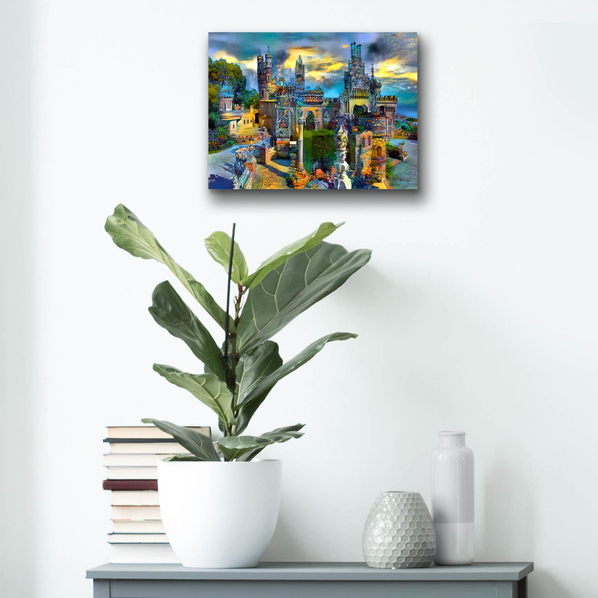 Epic Art 'Benalmadena Spain Colomares Castle' by Pedro Gavidia, Acrylic Glass Wall Art,16x12