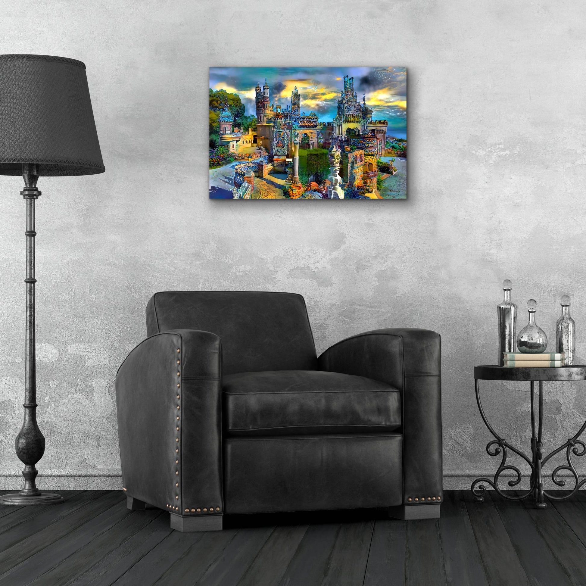 Epic Art 'Benalmadena Spain Colomares Castle' by Pedro Gavidia, Acrylic Glass Wall Art,24x16