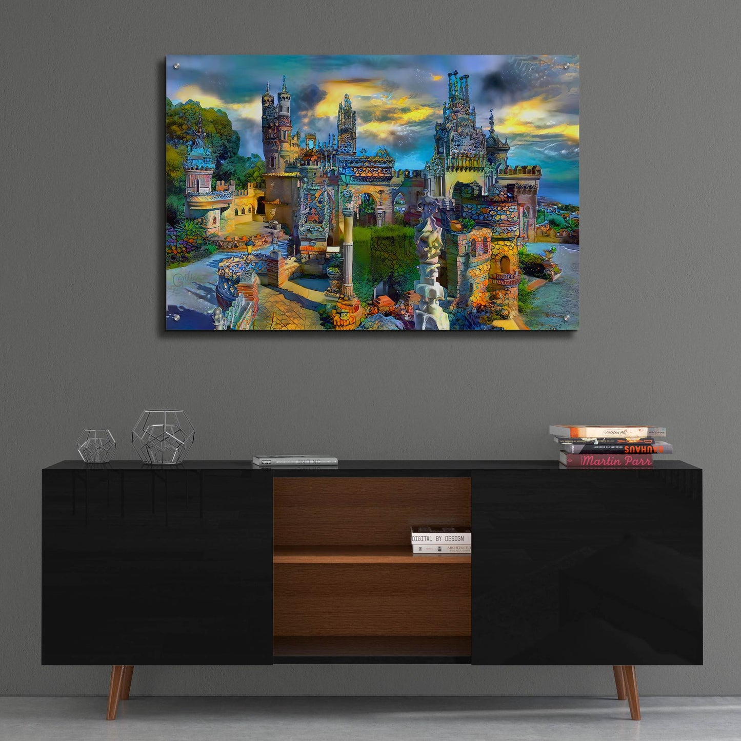 Epic Art 'Benalmadena Spain Colomares Castle' by Pedro Gavidia, Acrylic Glass Wall Art,36x24