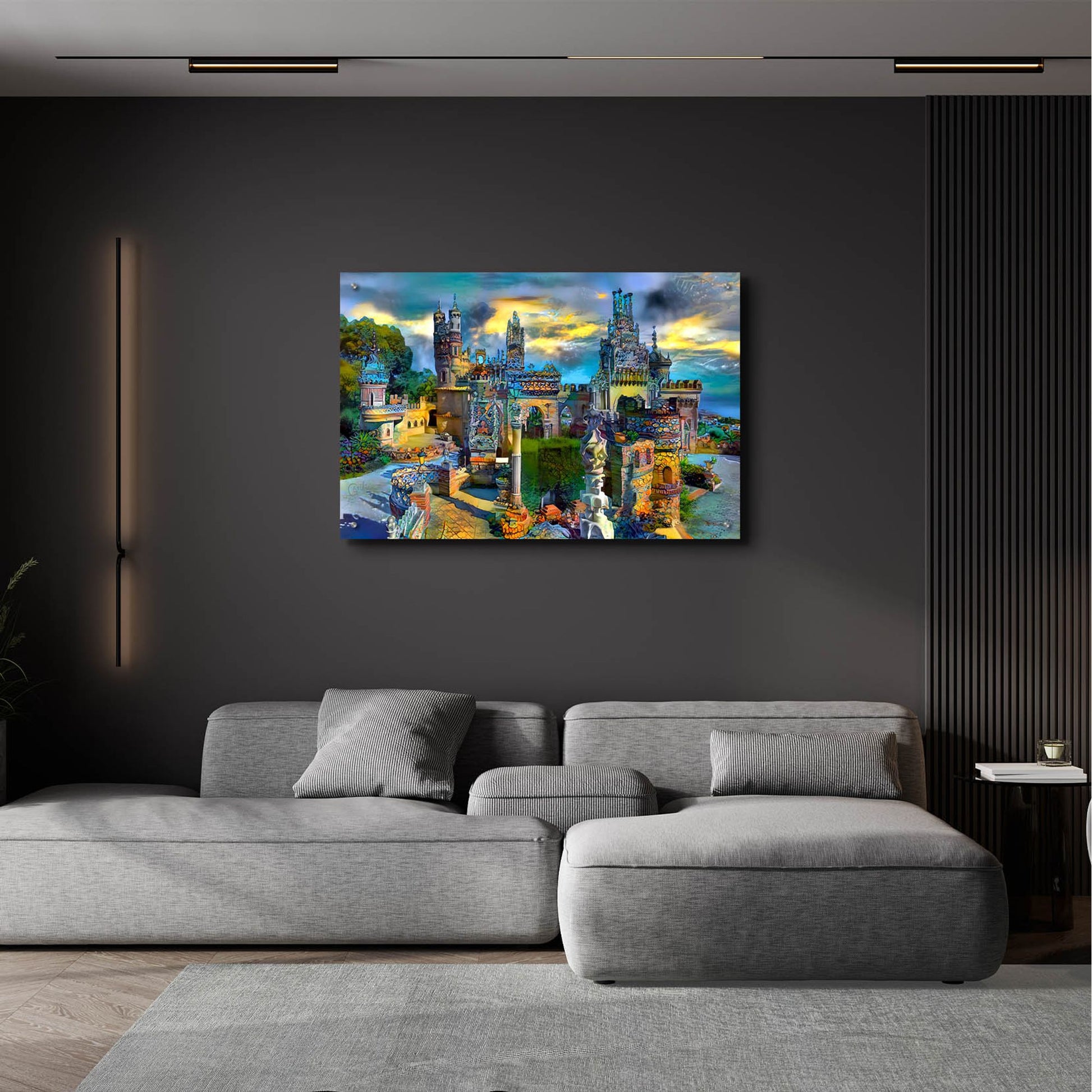 Epic Art 'Benalmadena Spain Colomares Castle' by Pedro Gavidia, Acrylic Glass Wall Art,36x24