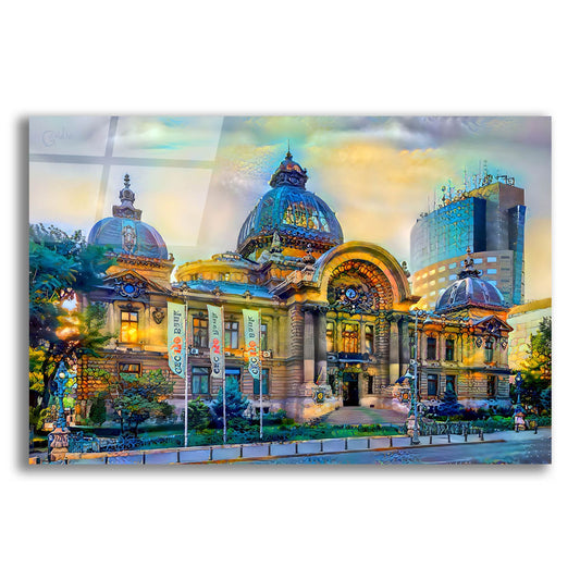 Epic Art 'Bucharest Romania Cec Palace' by Pedro Gavidia, Acrylic Glass Wall Art