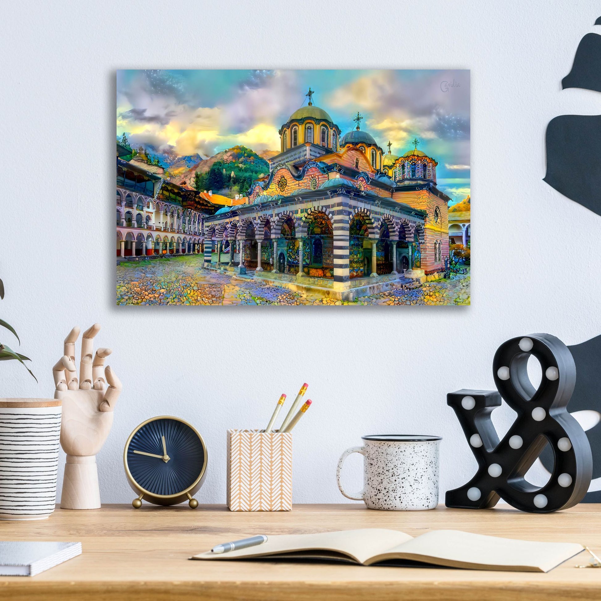 Epic Art 'Bulgaria Rila Monastery' by Pedro Gavidia, Acrylic Glass Wall Art,16x12