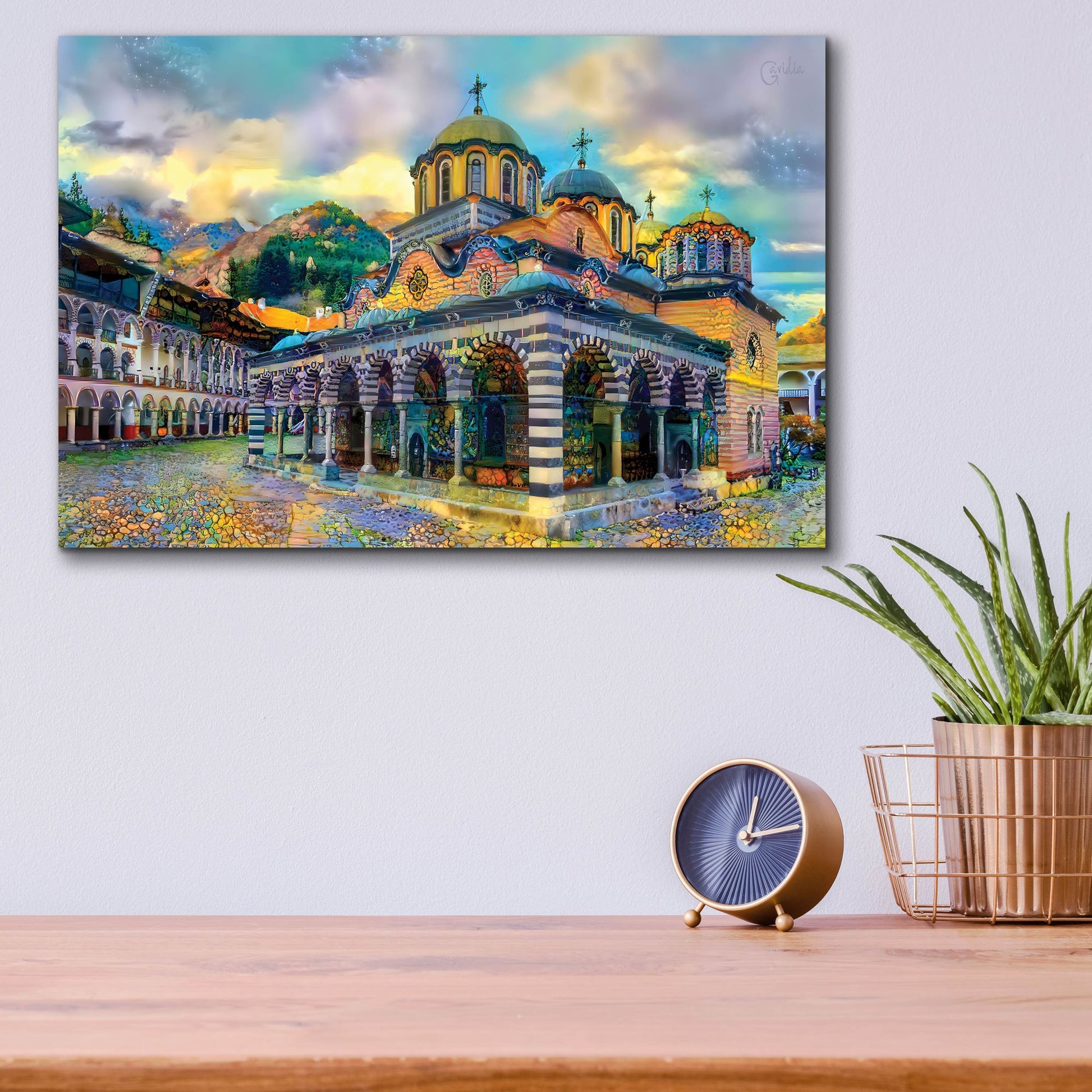 Epic Art 'Bulgaria Rila Monastery' by Pedro Gavidia, Acrylic Glass Wall Art,16x12