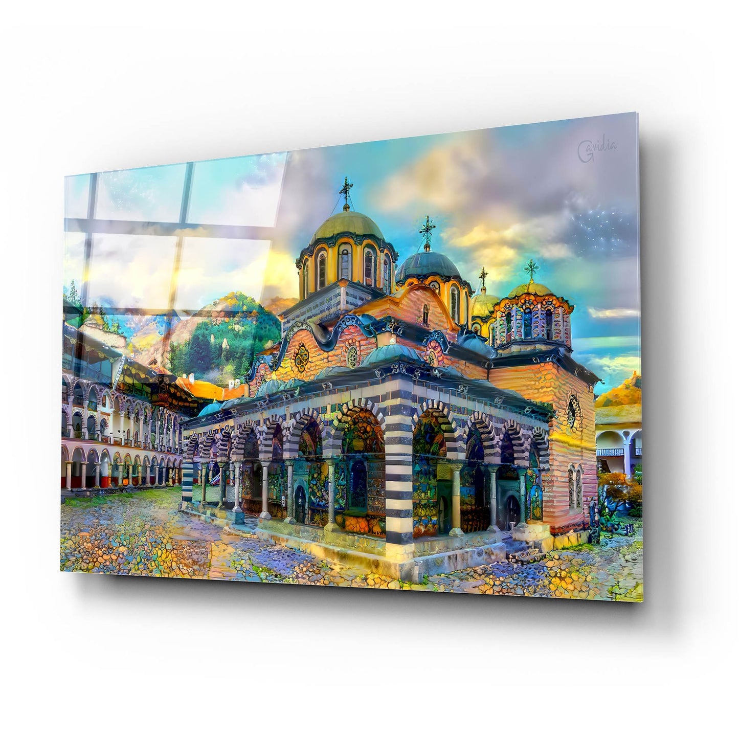 Epic Art 'Bulgaria Rila Monastery' by Pedro Gavidia, Acrylic Glass Wall Art,24x16