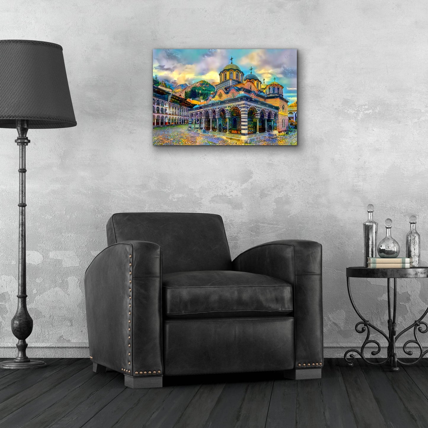 Epic Art 'Bulgaria Rila Monastery' by Pedro Gavidia, Acrylic Glass Wall Art,24x16