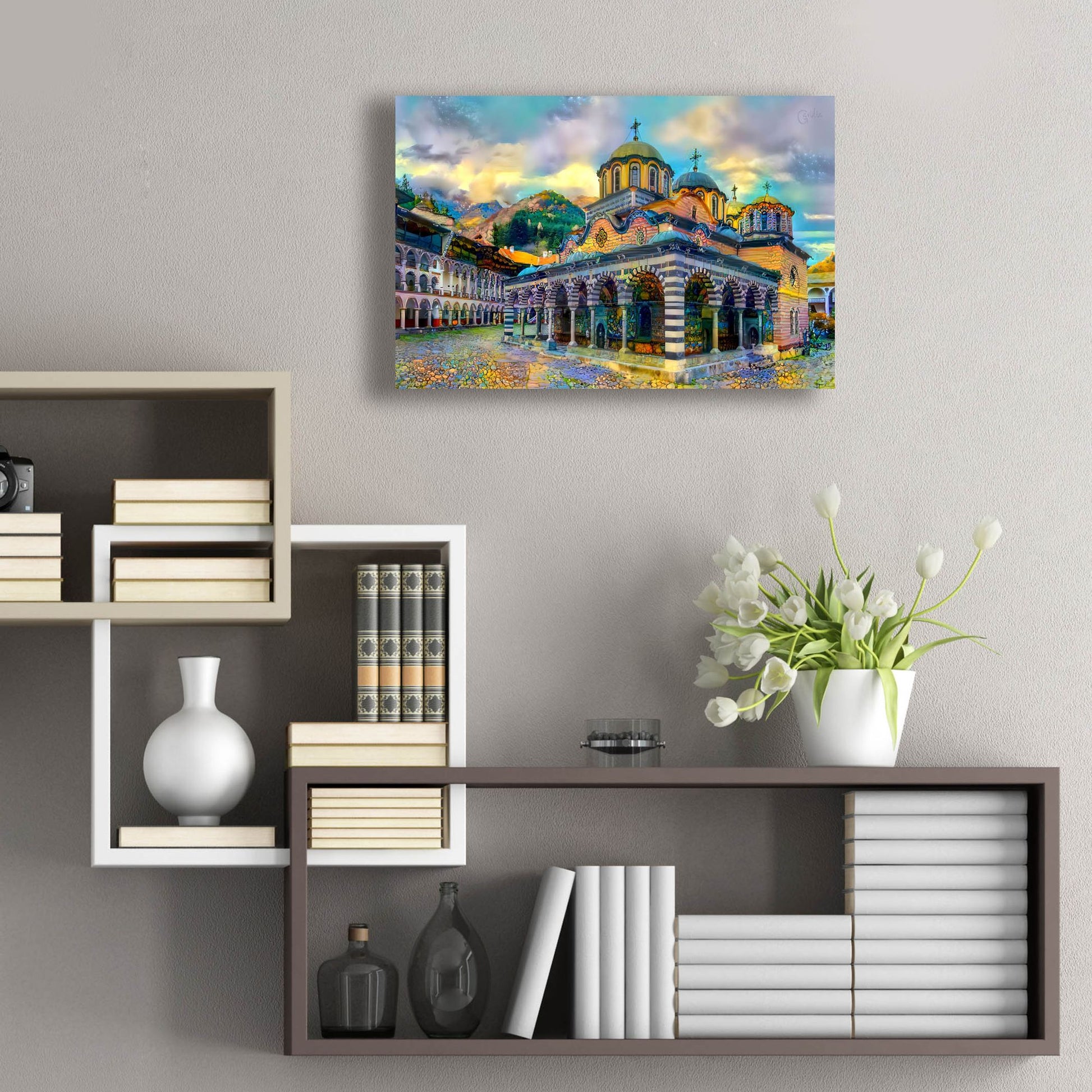 Epic Art 'Bulgaria Rila Monastery' by Pedro Gavidia, Acrylic Glass Wall Art,24x16