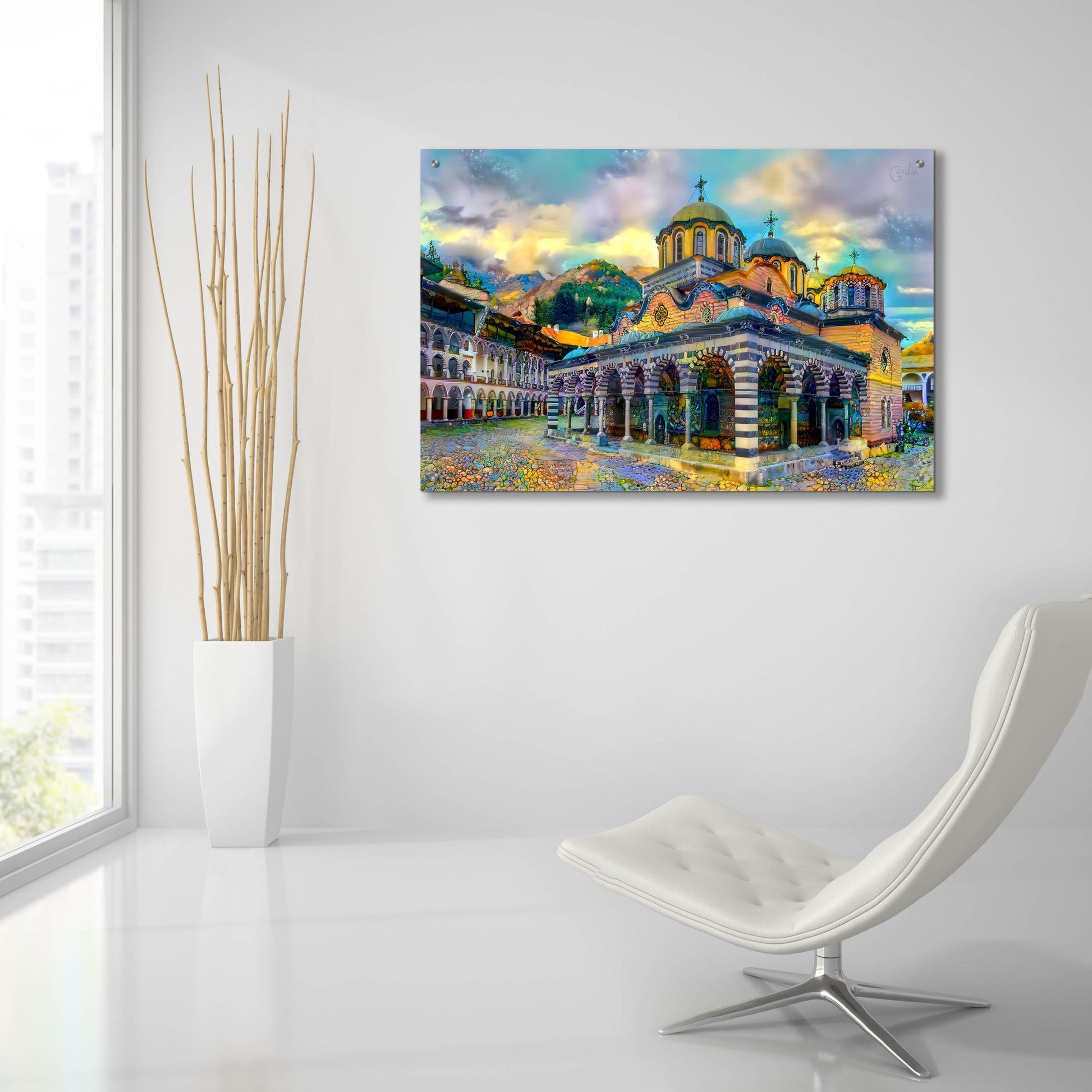 Epic Art 'Bulgaria Rila Monastery' by Pedro Gavidia, Acrylic Glass Wall Art,36x24