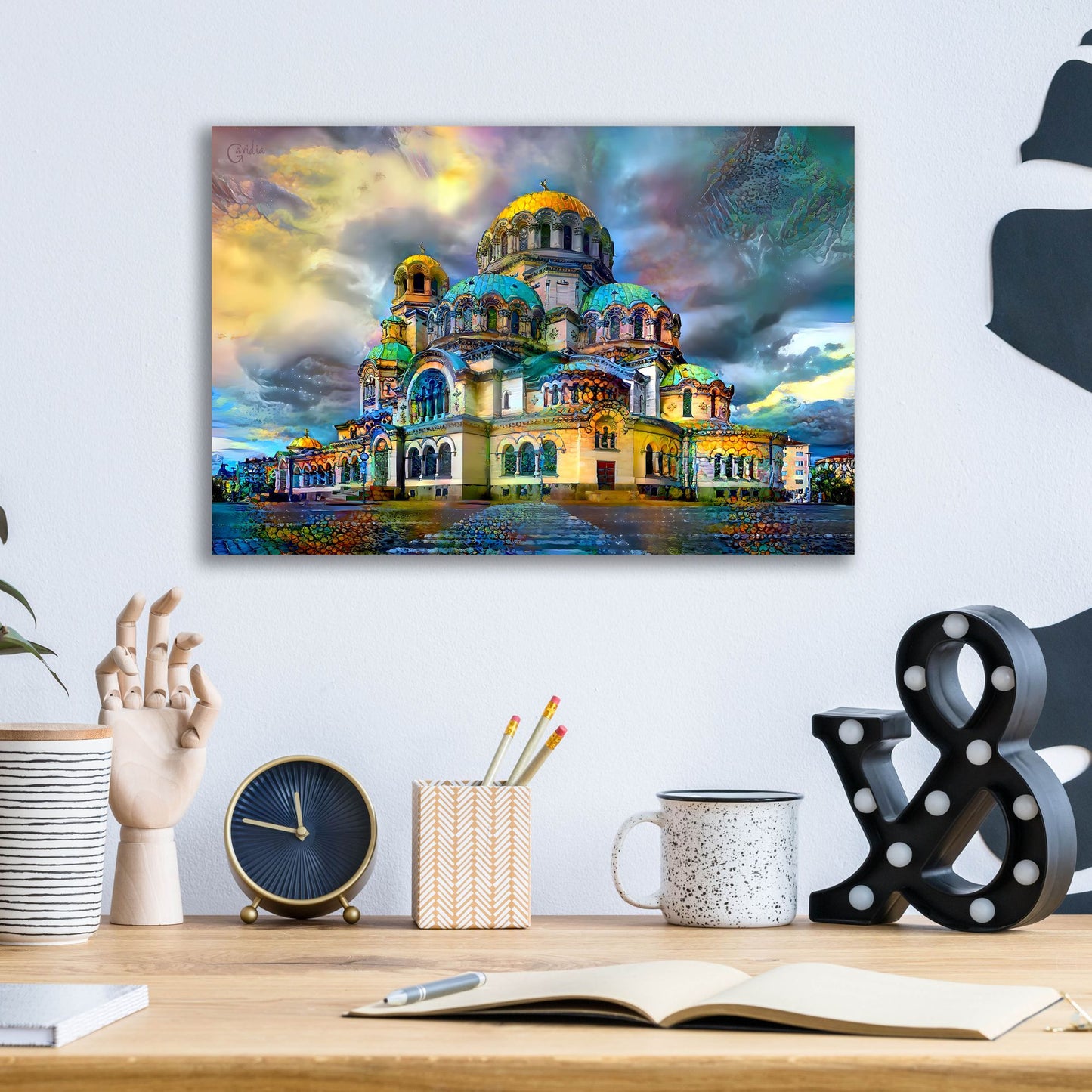 Epic Art 'Bulgaria Sofia Alexander Nevsky Cathedral' by Pedro Gavidia, Acrylic Glass Wall Art,16x12