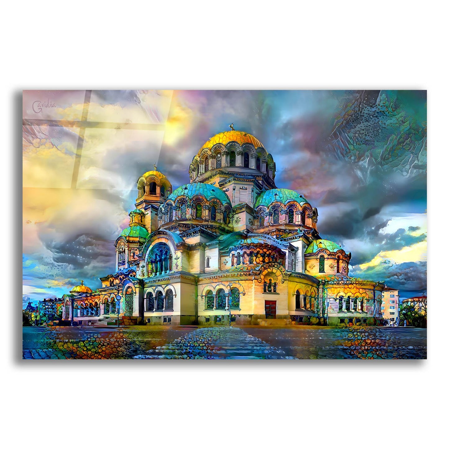 Epic Art 'Bulgaria Sofia Alexander Nevsky Cathedral' by Pedro Gavidia, Acrylic Glass Wall Art,16x12