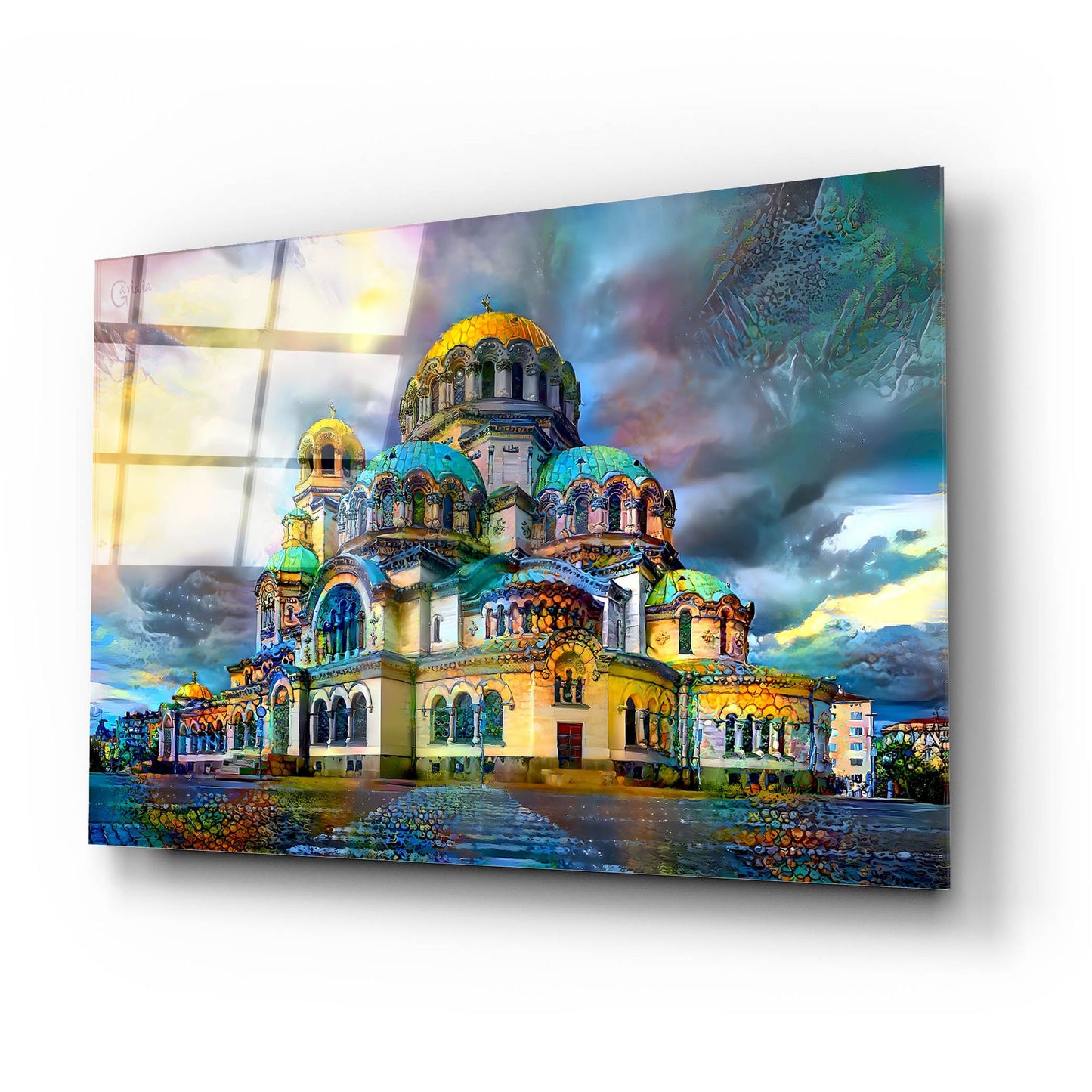 Epic Art 'Bulgaria Sofia Alexander Nevsky Cathedral' by Pedro Gavidia, Acrylic Glass Wall Art,24x16