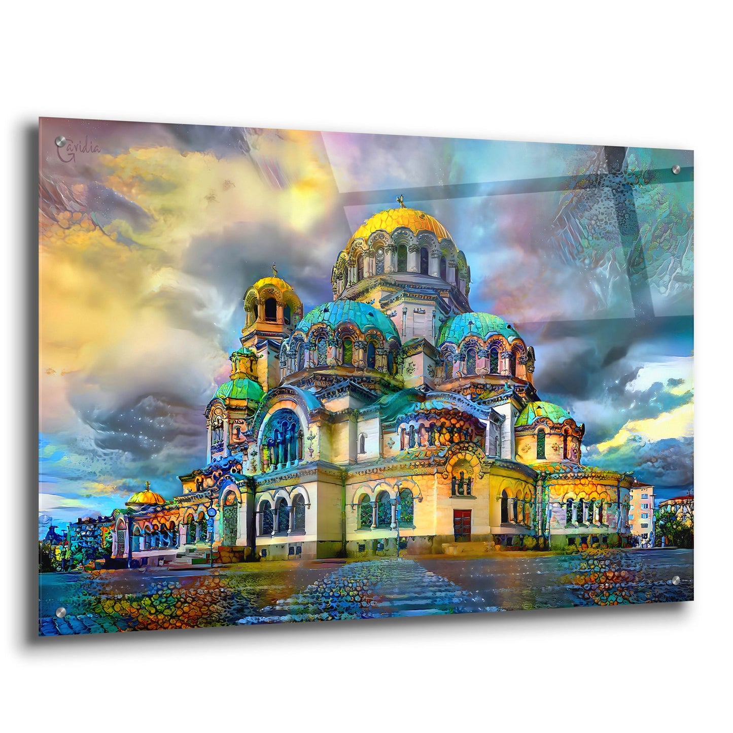 Epic Art 'Bulgaria Sofia Alexander Nevsky Cathedral' by Pedro Gavidia, Acrylic Glass Wall Art,36x24