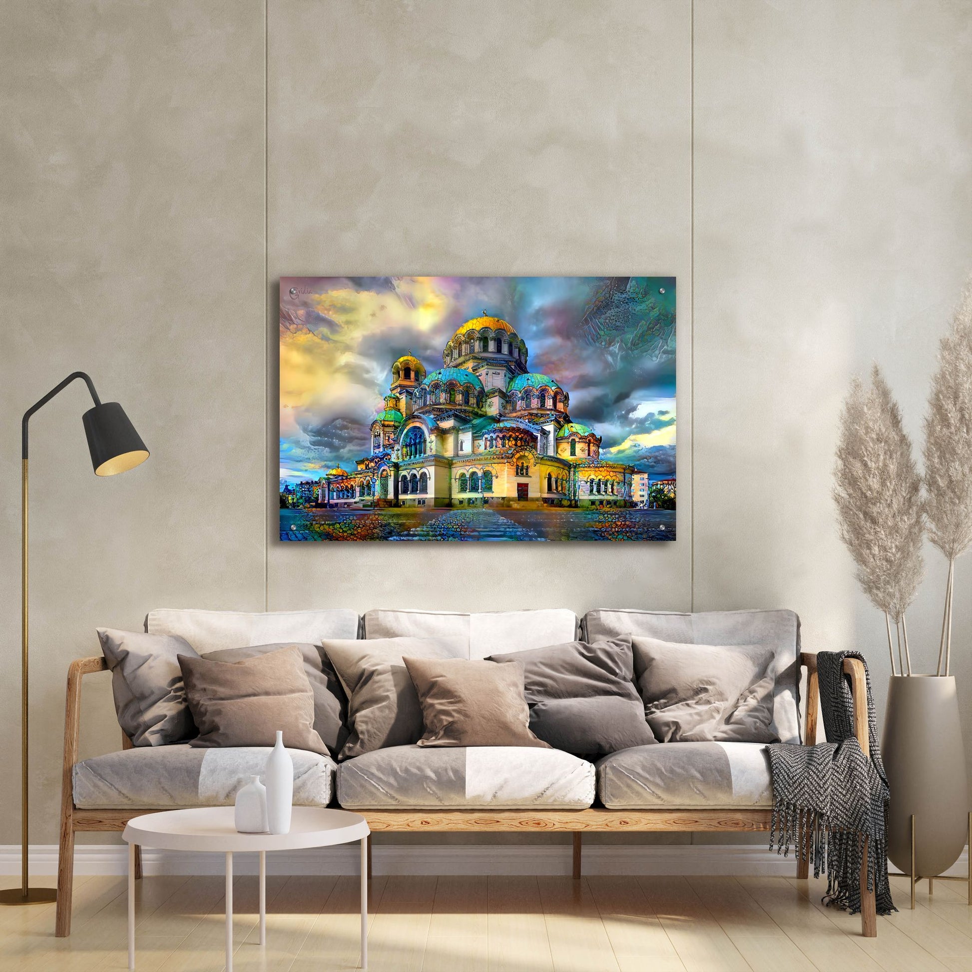 Epic Art 'Bulgaria Sofia Alexander Nevsky Cathedral' by Pedro Gavidia, Acrylic Glass Wall Art,36x24