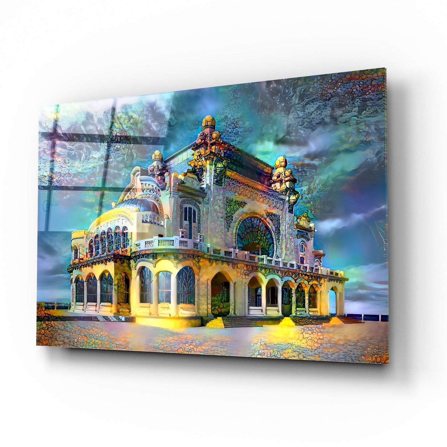 Epic Art 'Constanta Romania Casino Promenade' by Pedro Gavidia, Acrylic Glass Wall Art,16x12