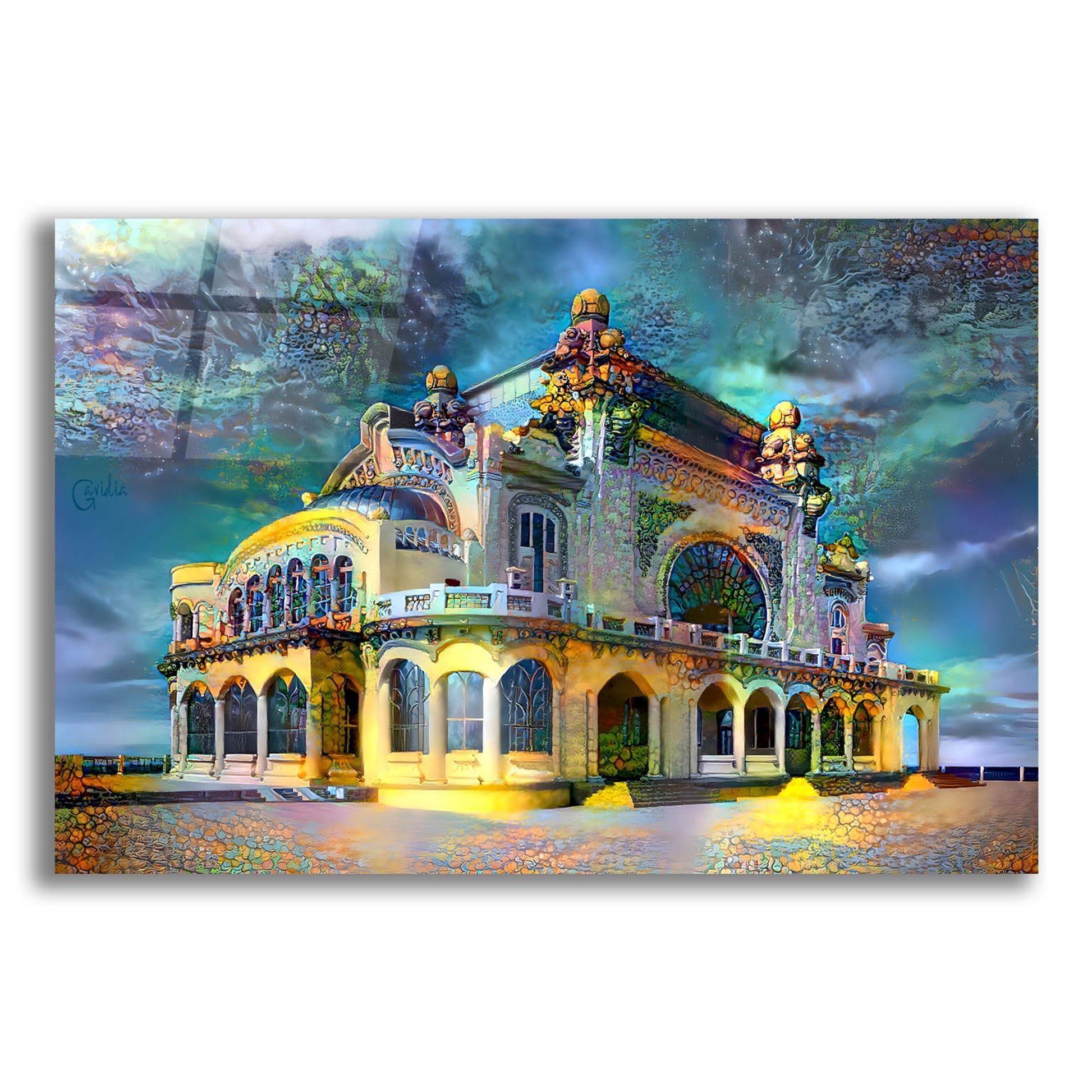 Epic Art 'Constanta Romania Casino Promenade' by Pedro Gavidia, Acrylic Glass Wall Art,16x12