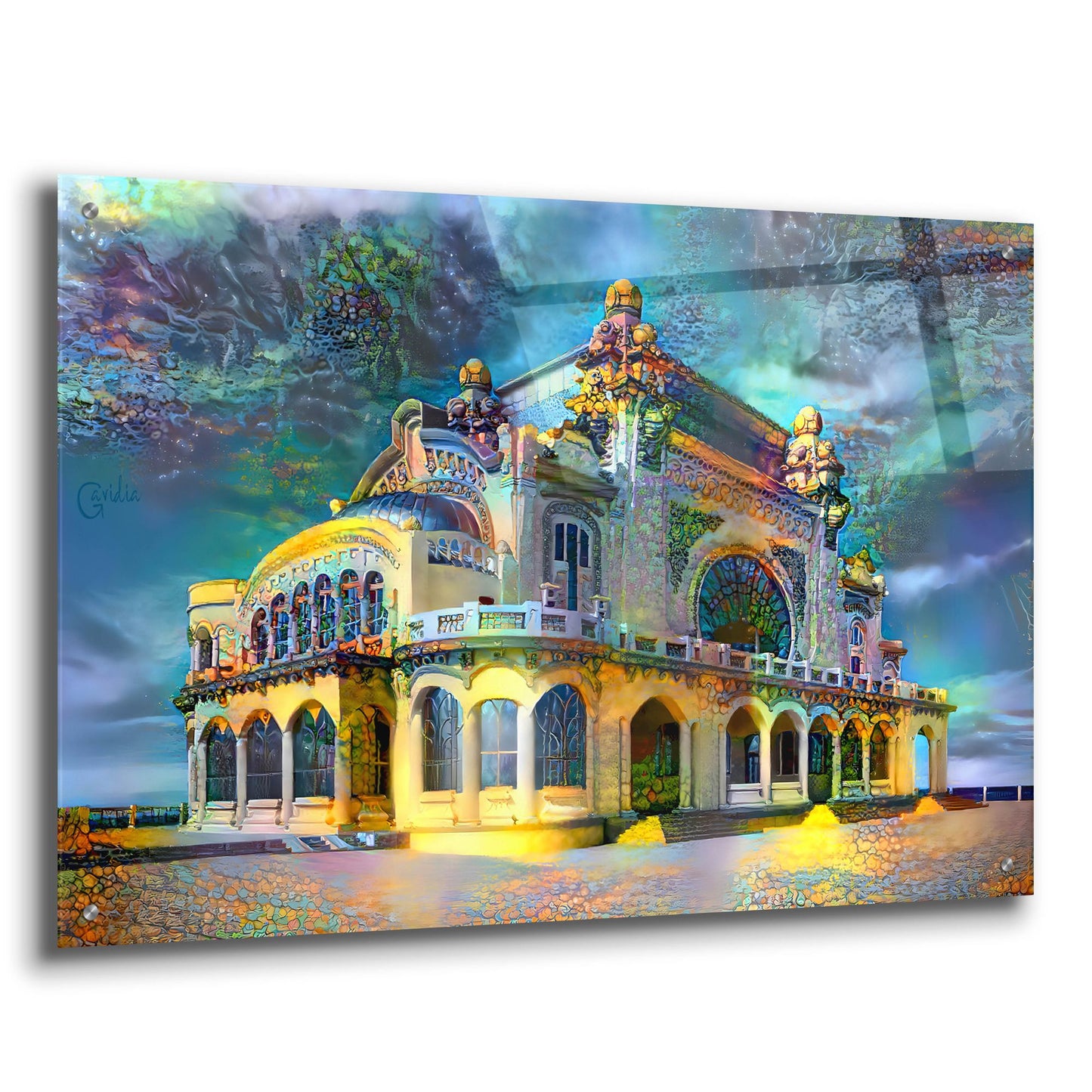 Epic Art 'Constanta Romania Casino Promenade' by Pedro Gavidia, Acrylic Glass Wall Art,36x24