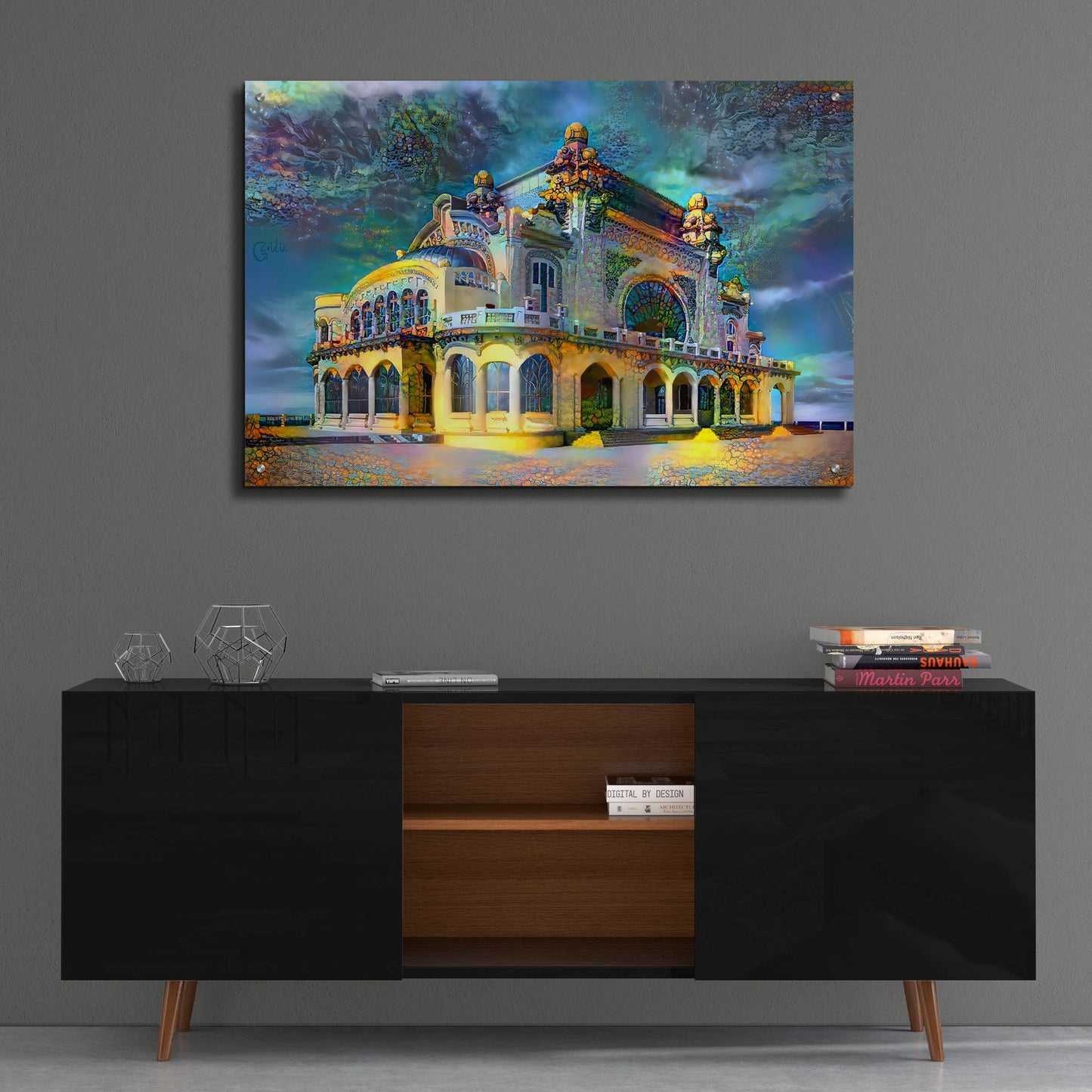 Epic Art 'Constanta Romania Casino Promenade' by Pedro Gavidia, Acrylic Glass Wall Art,36x24