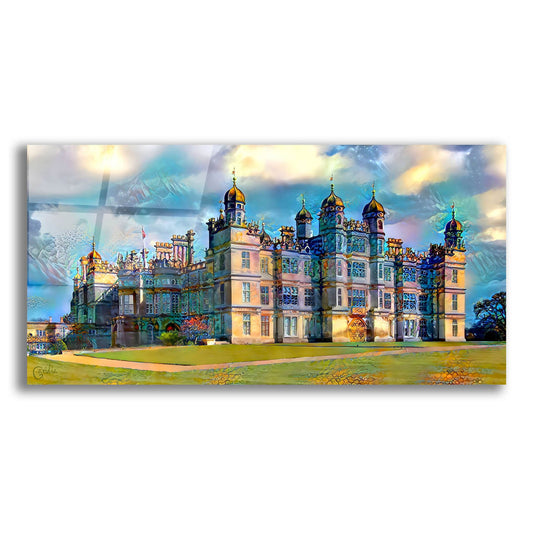 Epic Art 'England Stamford Lincolnshire Burghley House' by Pedro Gavidia, Acrylic Glass Wall Art