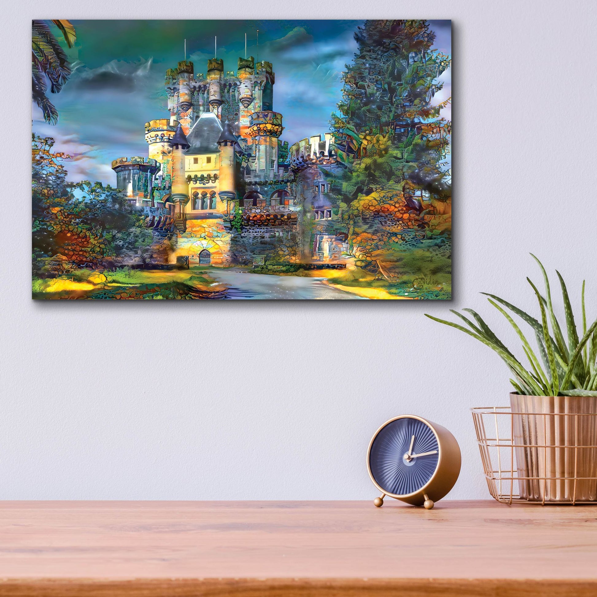 Epic Art 'Gatica Spain Butron Castle' by Pedro Gavidia, Acrylic Glass Wall Art,16x12