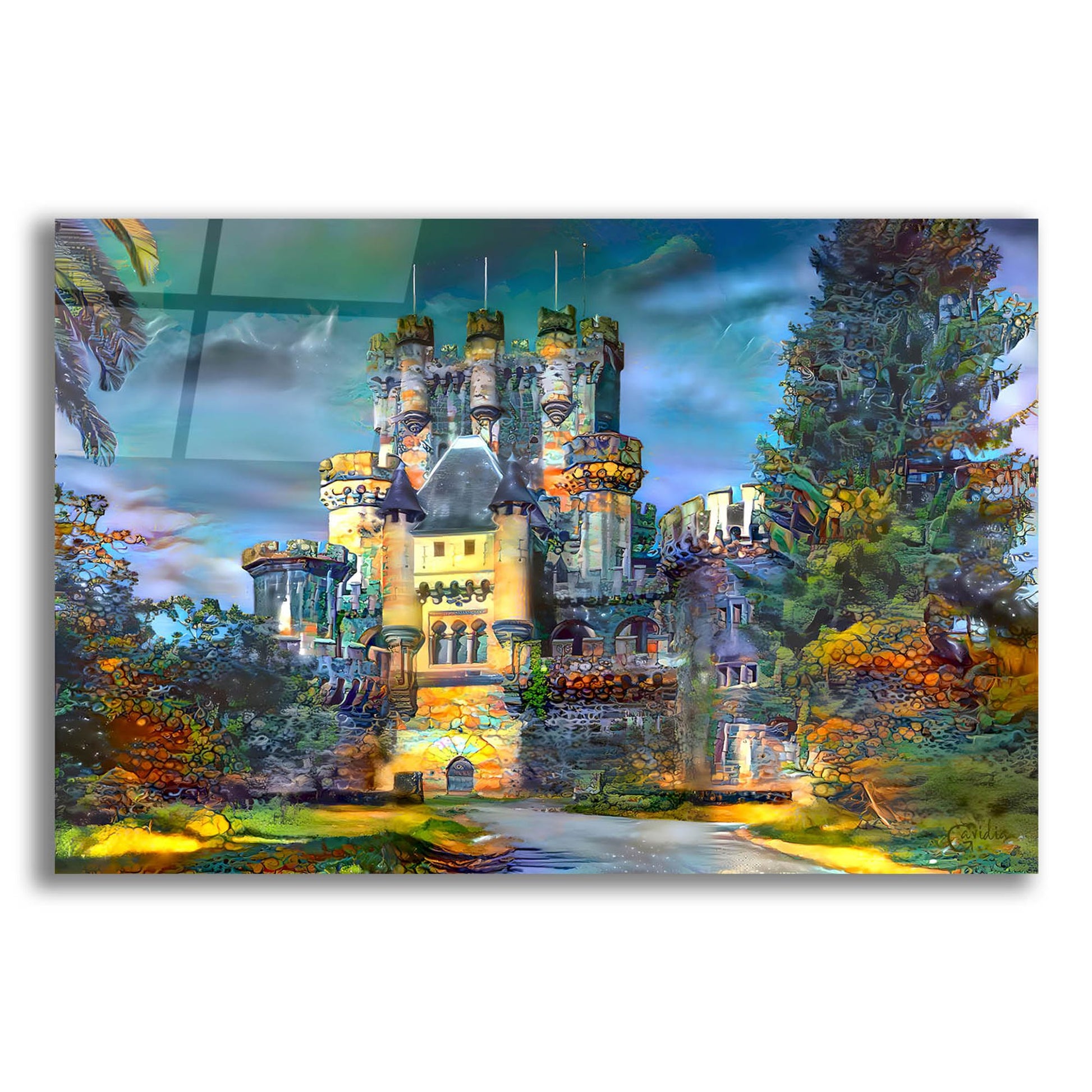 Epic Art 'Gatica Spain Butron Castle' by Pedro Gavidia, Acrylic Glass Wall Art,16x12