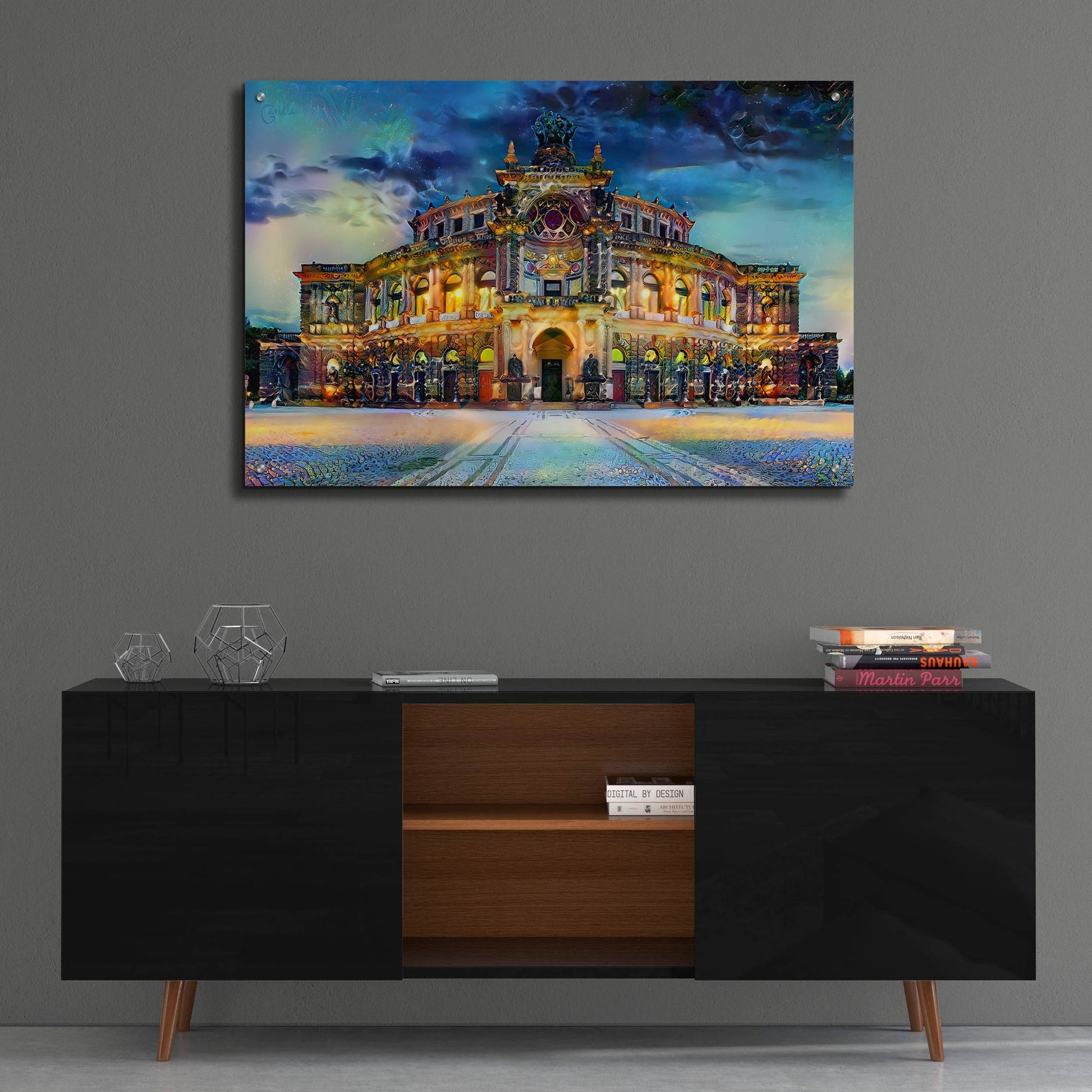 Epic Art 'Germany Dresden Semperoper Opera House' by Pedro Gavidia, Acrylic Glass Wall Art,36x24