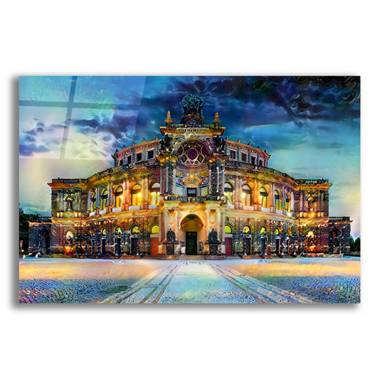 Epic Art 'Germany Dresden Semperoper Opera House' by Pedro Gavidia, Acrylic Glass Wall Art