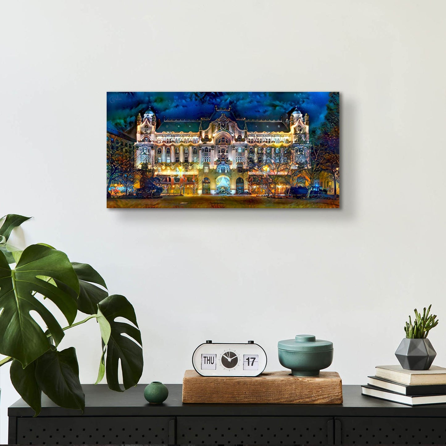 Epic Art 'Hungary Budapest Gresham Palace' by Pedro Gavidia, Acrylic Glass Wall Art,24x12