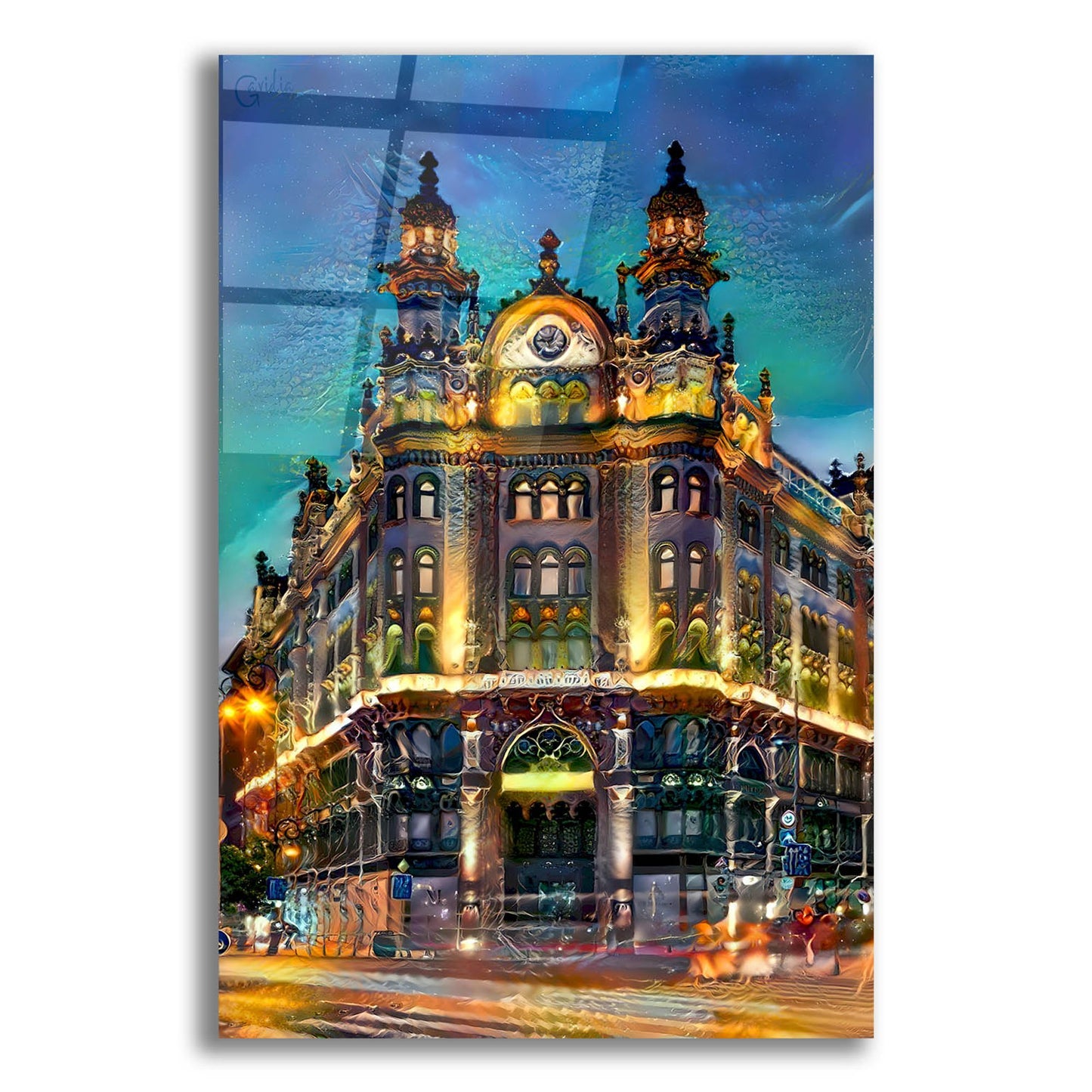 Epic Art 'Hungary Budapest Hotel Parisi Udvar' by Pedro Gavidia, Acrylic Glass Wall Art,12x16