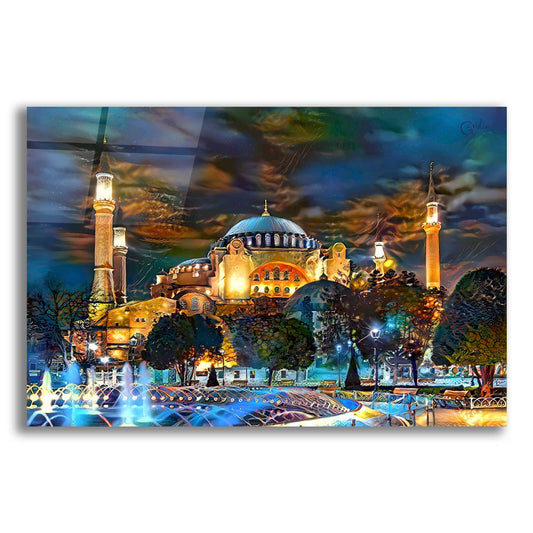 Epic Art 'Istanbul Turkey Hagia Sophia Fountain' by Pedro Gavidia, Acrylic Glass Wall Art