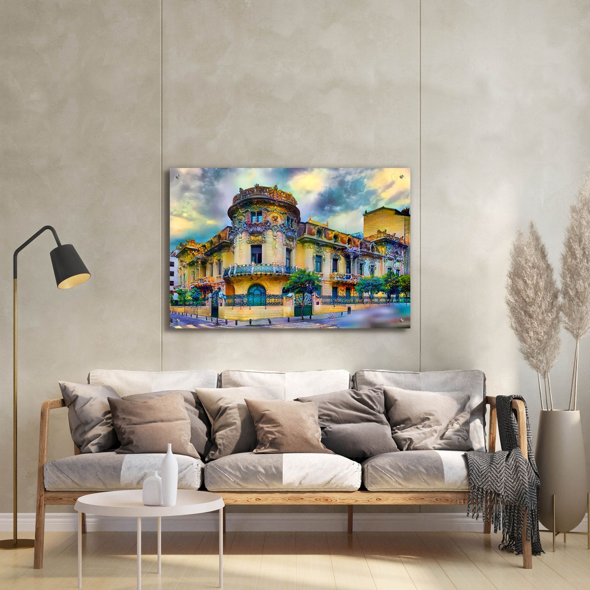 Epic Art 'Madrid Spain Longoria Palace' by Pedro Gavidia, Acrylic Glass Wall Art,36x24