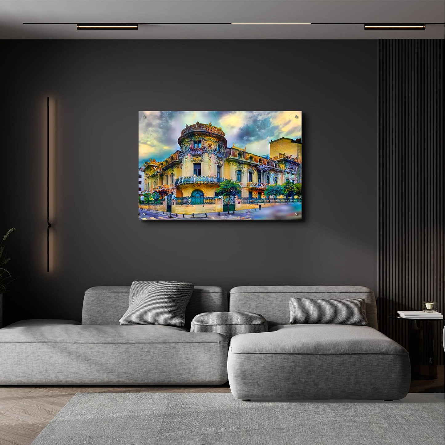 Epic Art 'Madrid Spain Longoria Palace' by Pedro Gavidia, Acrylic Glass Wall Art,36x24