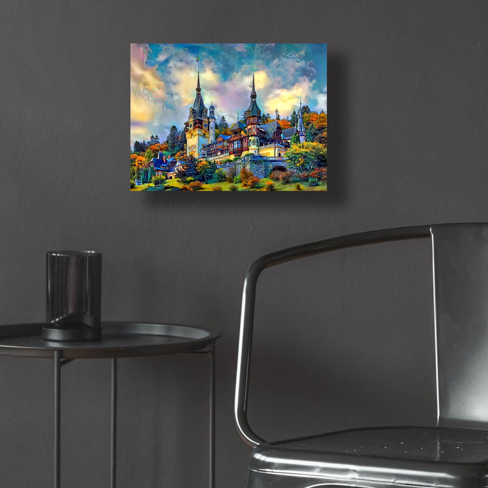 Epic Art 'Sinai Romania Peles Castle' by Pedro Gavidia, Acrylic Glass Wall Art,16x12