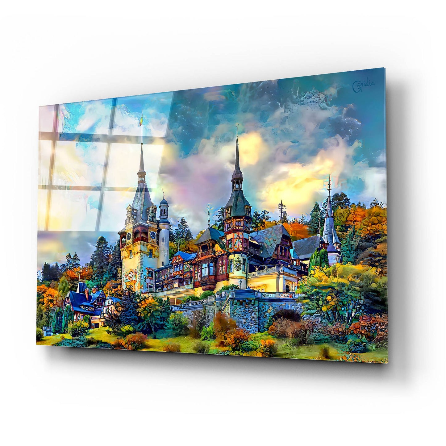 Epic Art 'Sinai Romania Peles Castle' by Pedro Gavidia, Acrylic Glass Wall Art,24x16