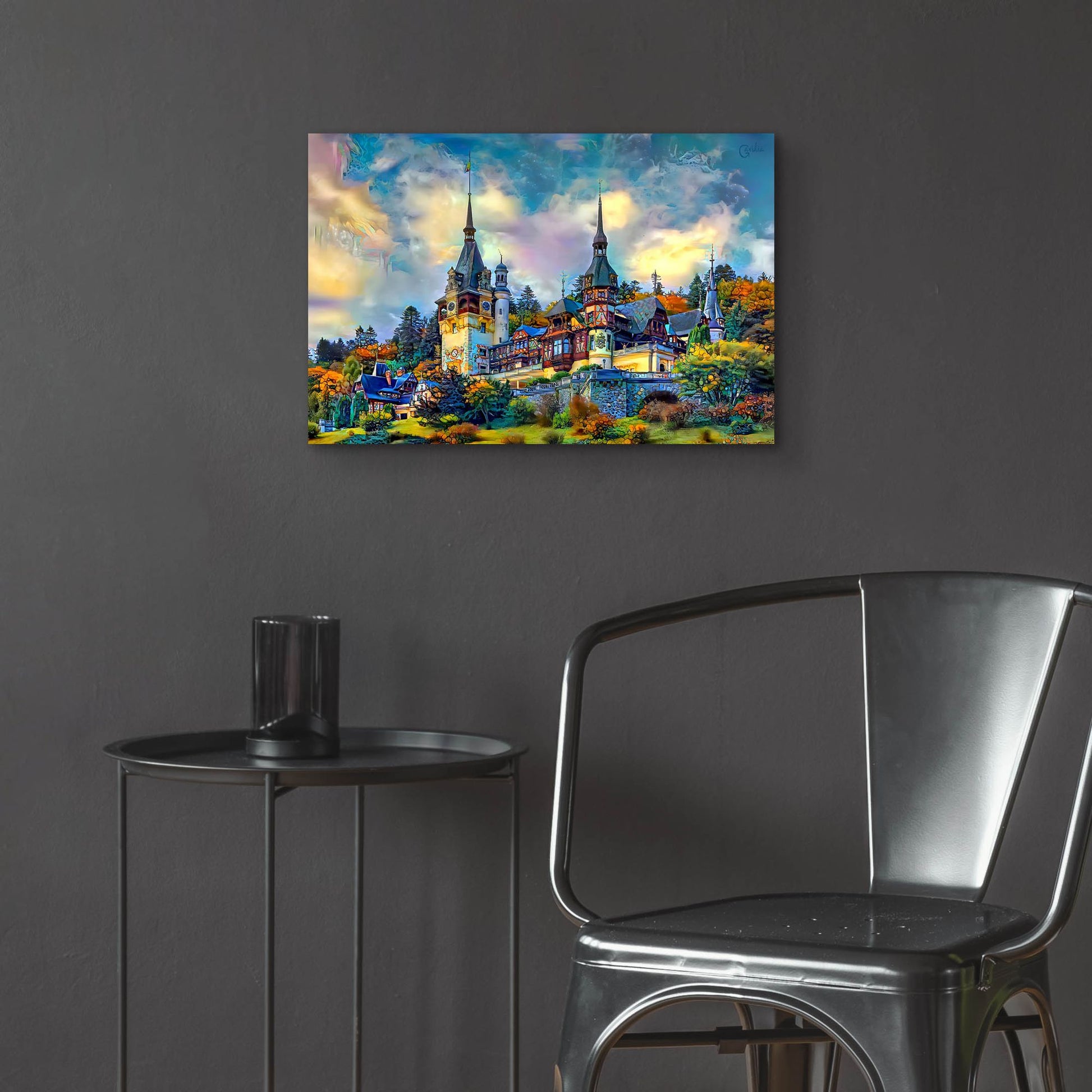 Epic Art 'Sinai Romania Peles Castle' by Pedro Gavidia, Acrylic Glass Wall Art,24x16