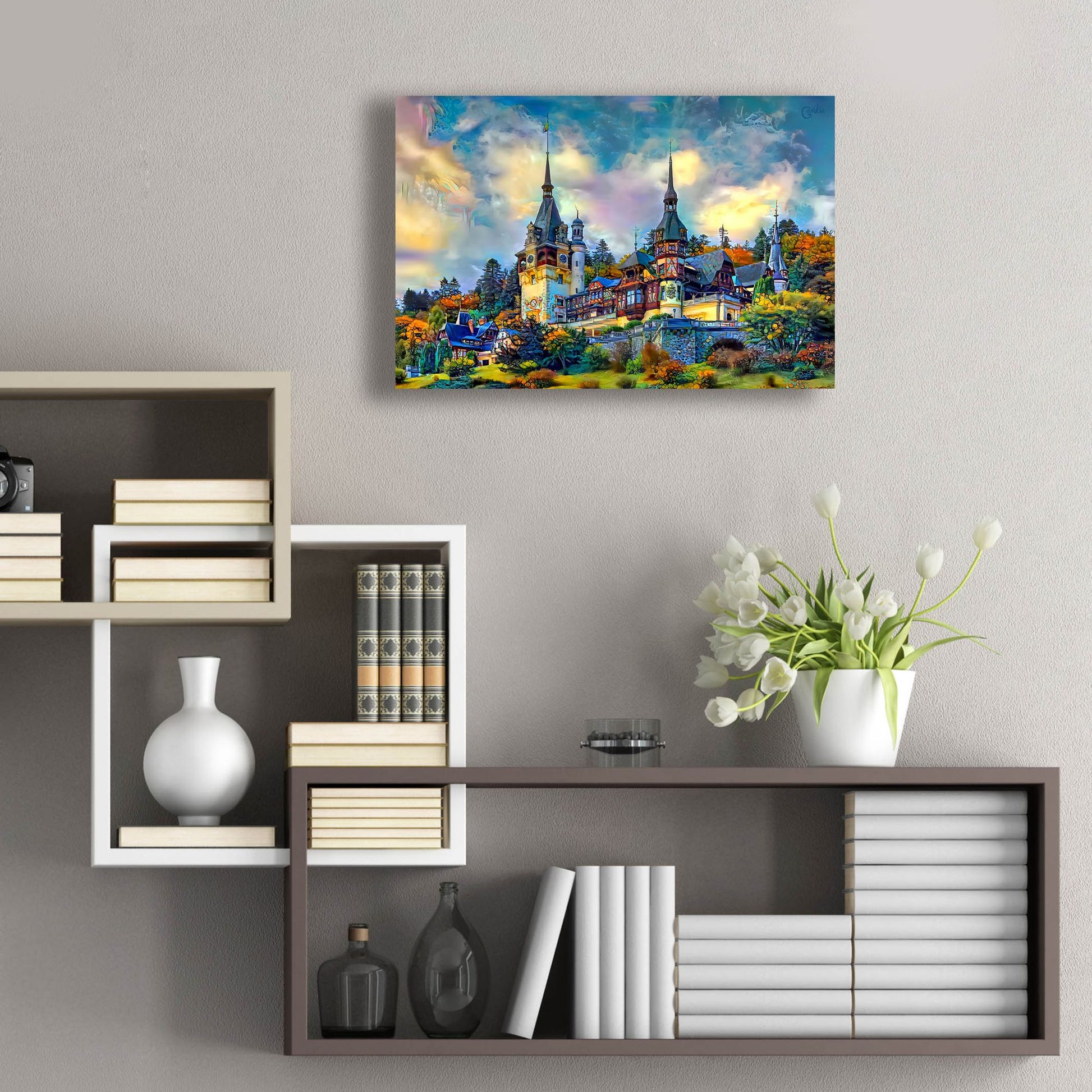 Epic Art 'Sinai Romania Peles Castle' by Pedro Gavidia, Acrylic Glass Wall Art,24x16