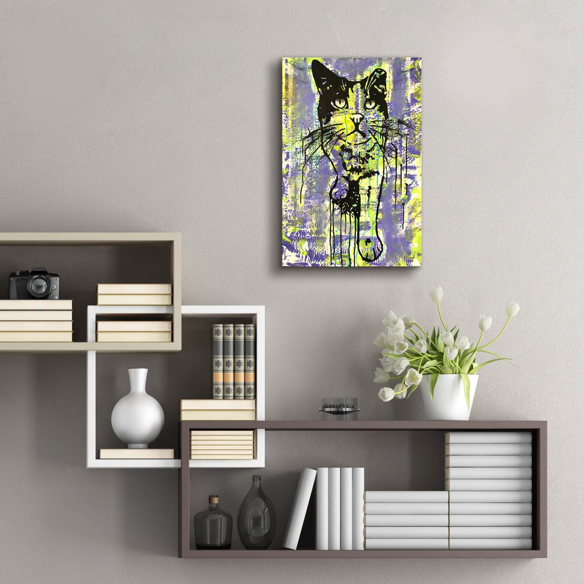 Epic Art 'Baby Cat' by Dean Russo Studios, Acrylic Glass Wall Art,16x24