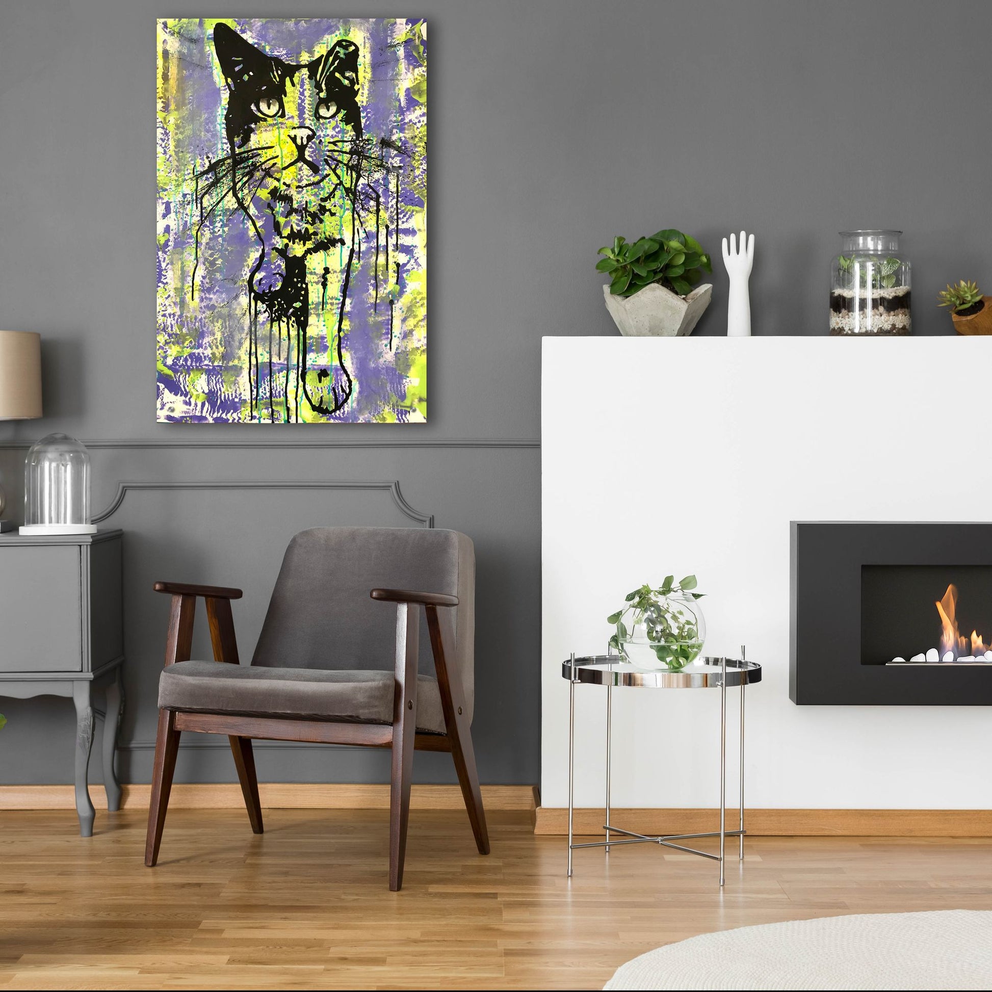 Epic Art 'Baby Cat' by Dean Russo Studios, Acrylic Glass Wall Art,24x36