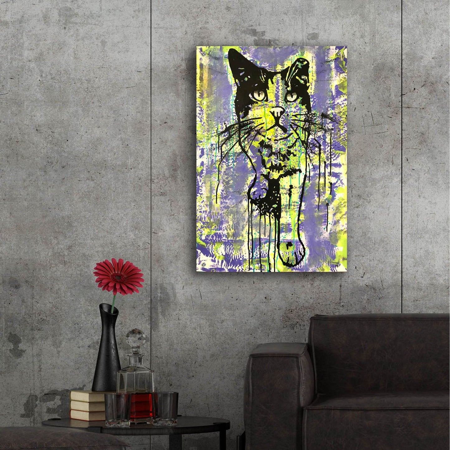 Epic Art 'Baby Cat' by Dean Russo Studios, Acrylic Glass Wall Art,24x36