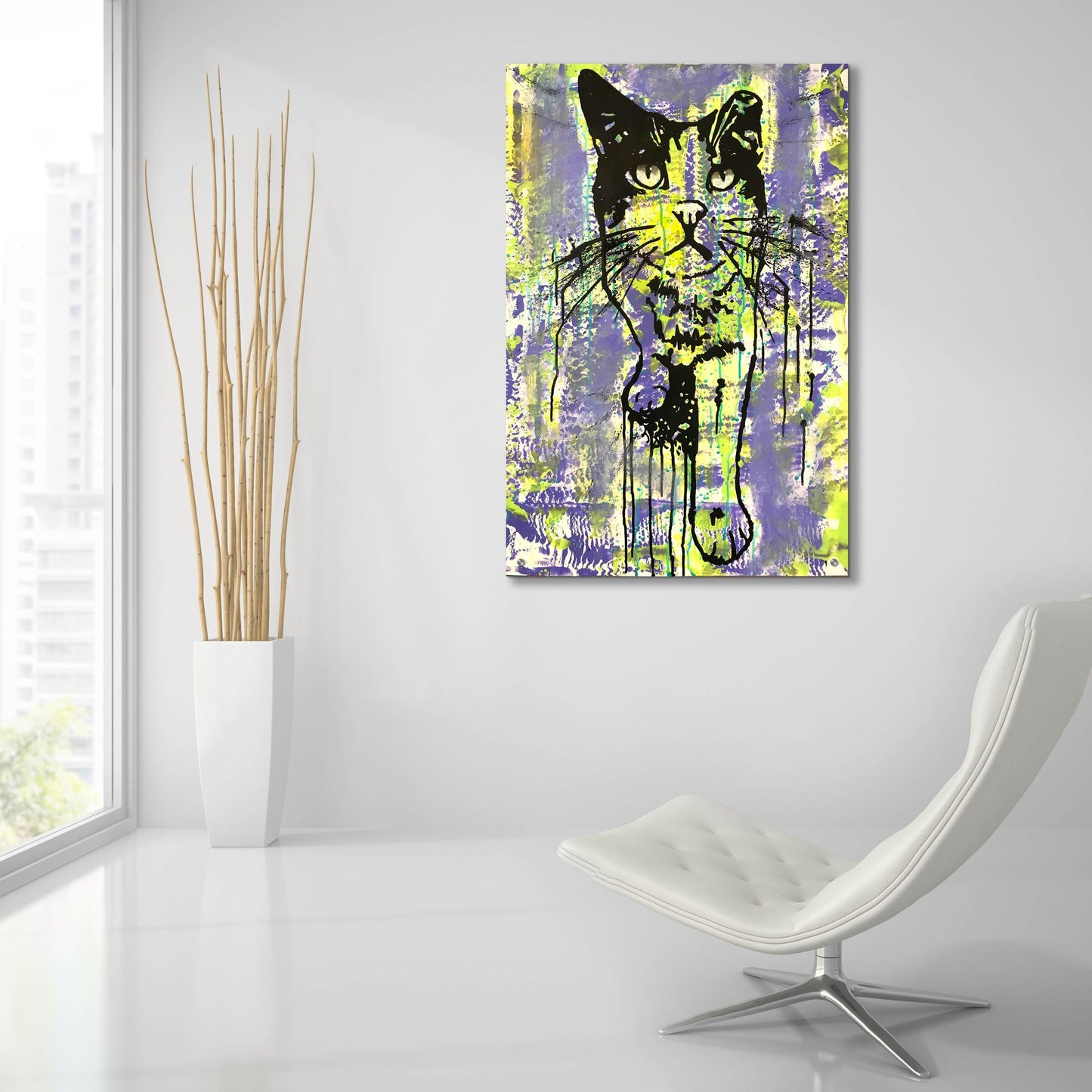 Epic Art 'Baby Cat' by Dean Russo Studios, Acrylic Glass Wall Art,24x36