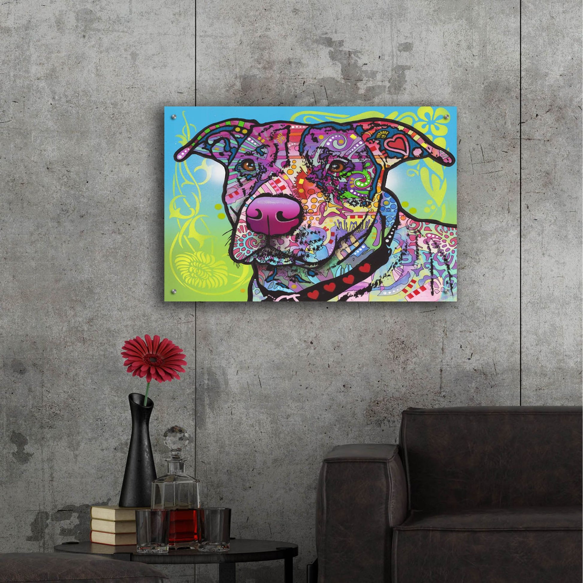 Epic Art 'Bubba' by Dean Russo Studios, Acrylic Glass Wall Art,36x24