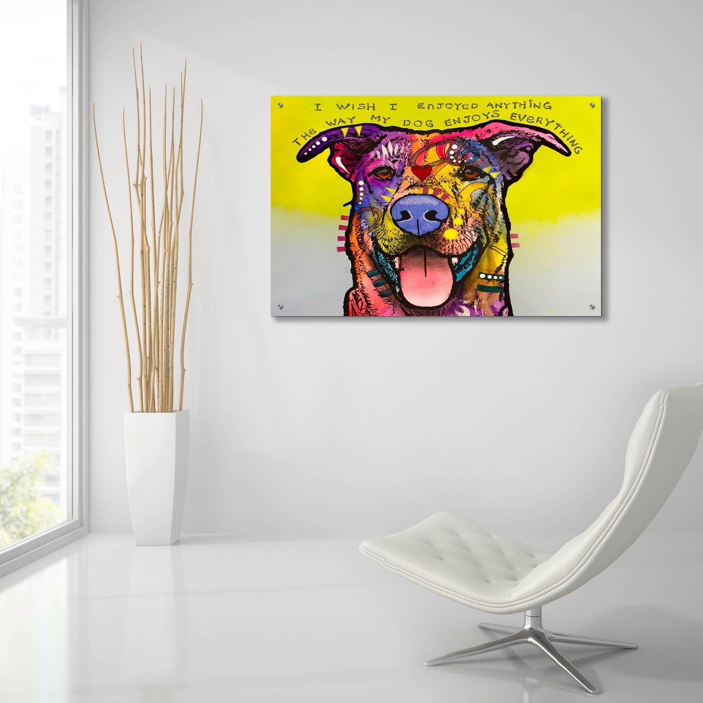 Epic Art 'Enjoy Everything' by Dean Russo Studios, Acrylic Glass Wall Art,36x24