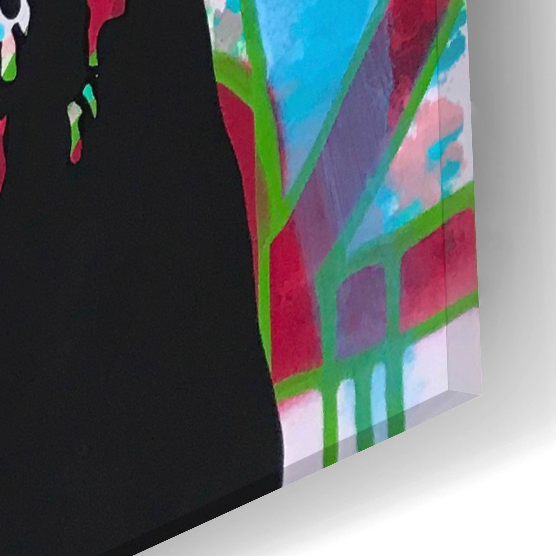 Epic Art 'Happy Love Pitbull' by Dean Russo Studios, Acrylic Glass Wall Art,16x24