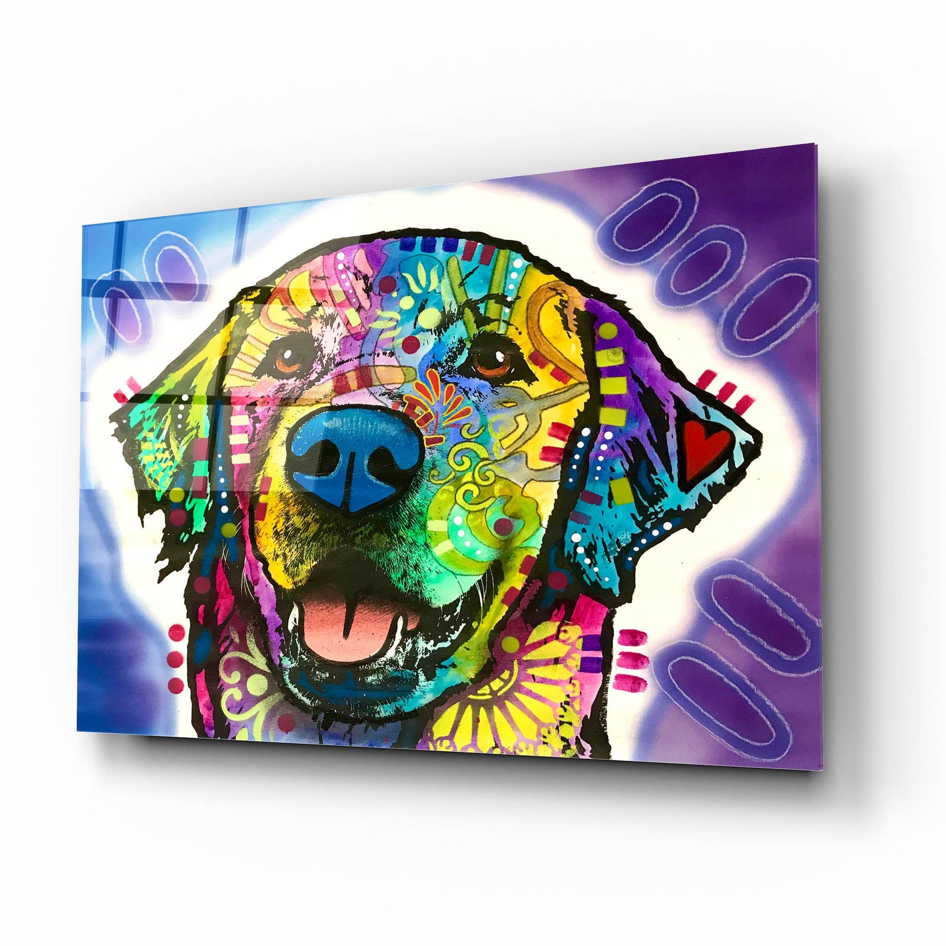 Epic Art 'Heartfelt Retriever' by Dean Russo Studios, Acrylic Glass Wall Art,16x12