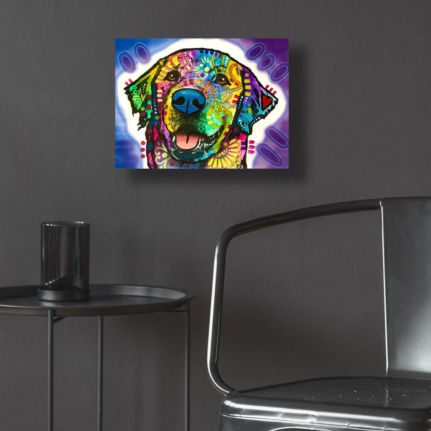 Epic Art 'Heartfelt Retriever' by Dean Russo Studios, Acrylic Glass Wall Art,16x12